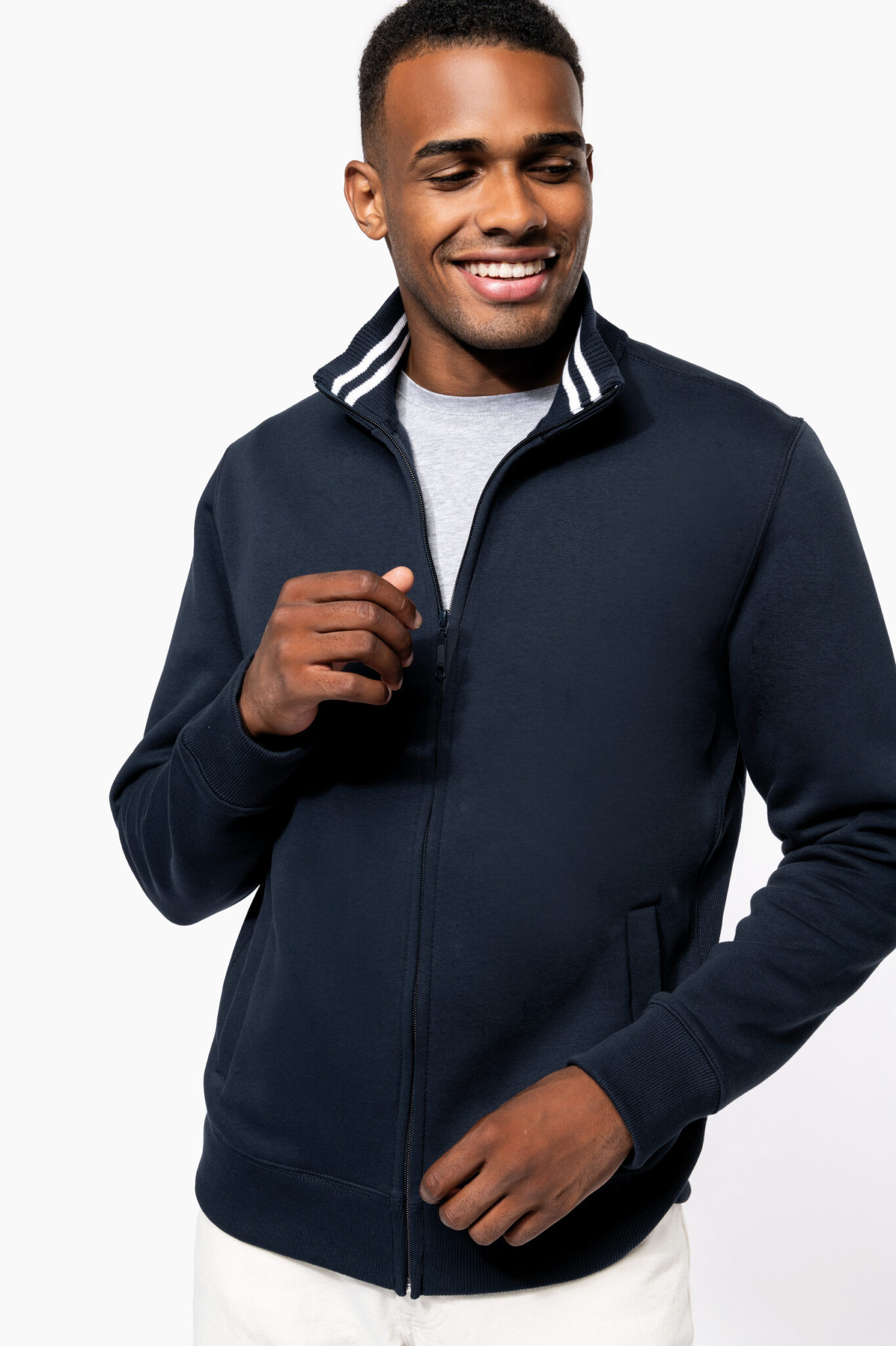 Visuel Veste molleton zippée homme