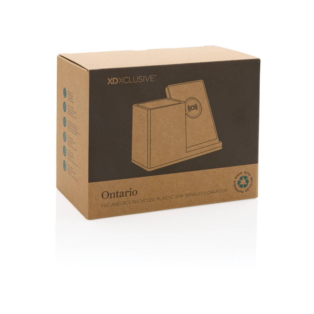 Miniature 4 pour Chargeur 10W avec porte-stylo FSC® et RCS Ontario