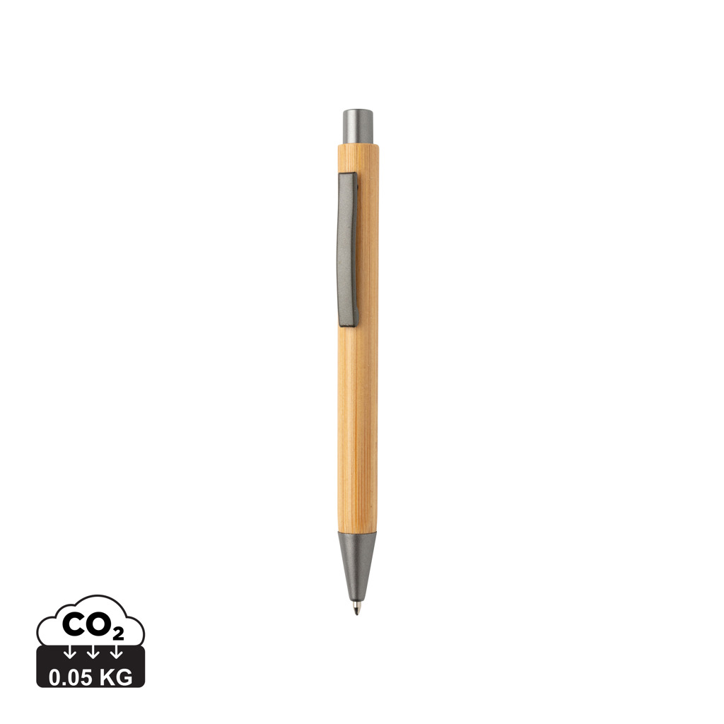 Visuel Stylo en bambou au design épuré