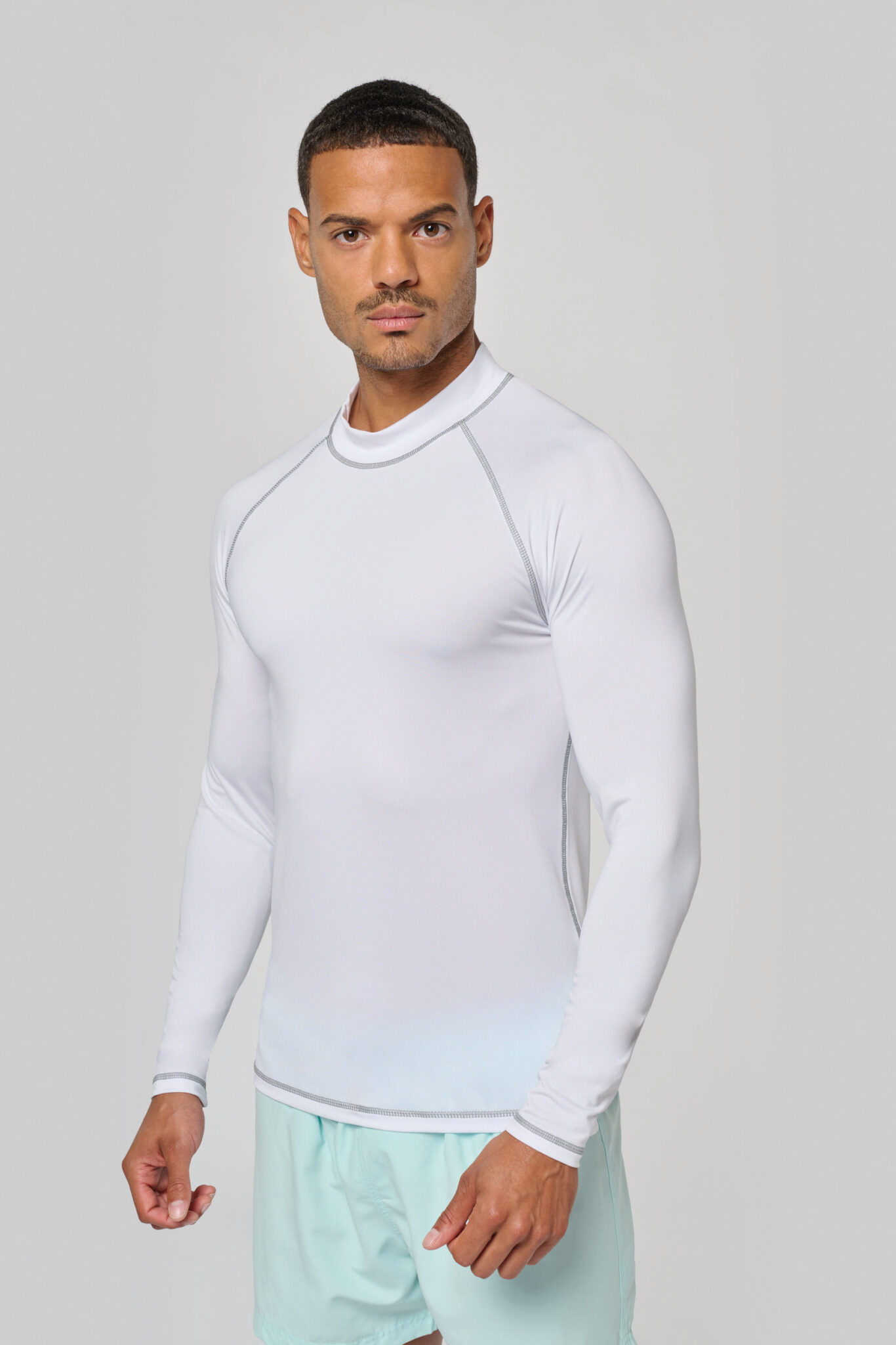Miniature 2 pour T-shirt technique à manches longues avec protection anti-UV unisexe