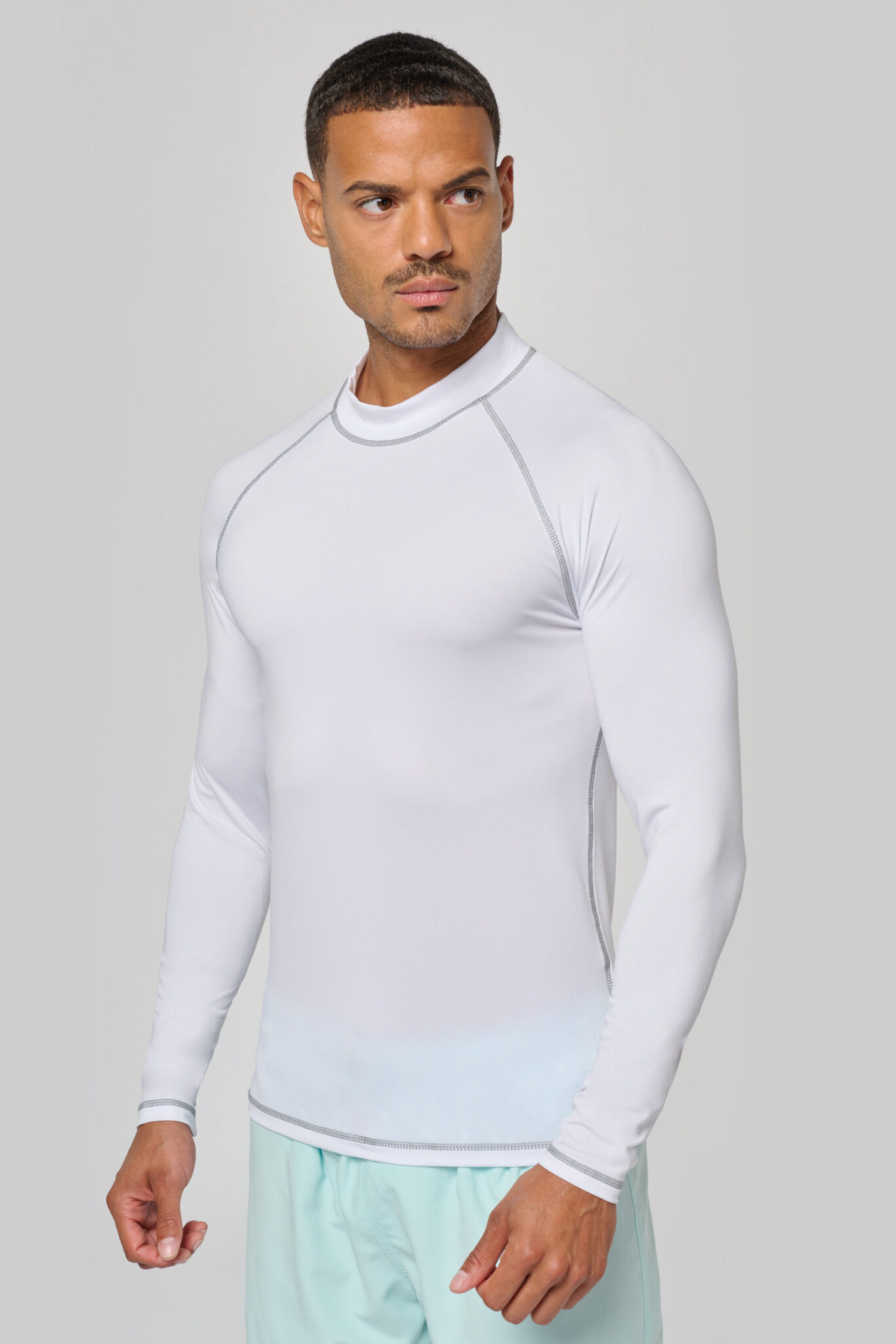 Visuel T-shirt technique à manches longues avec protection anti-UV unisexe