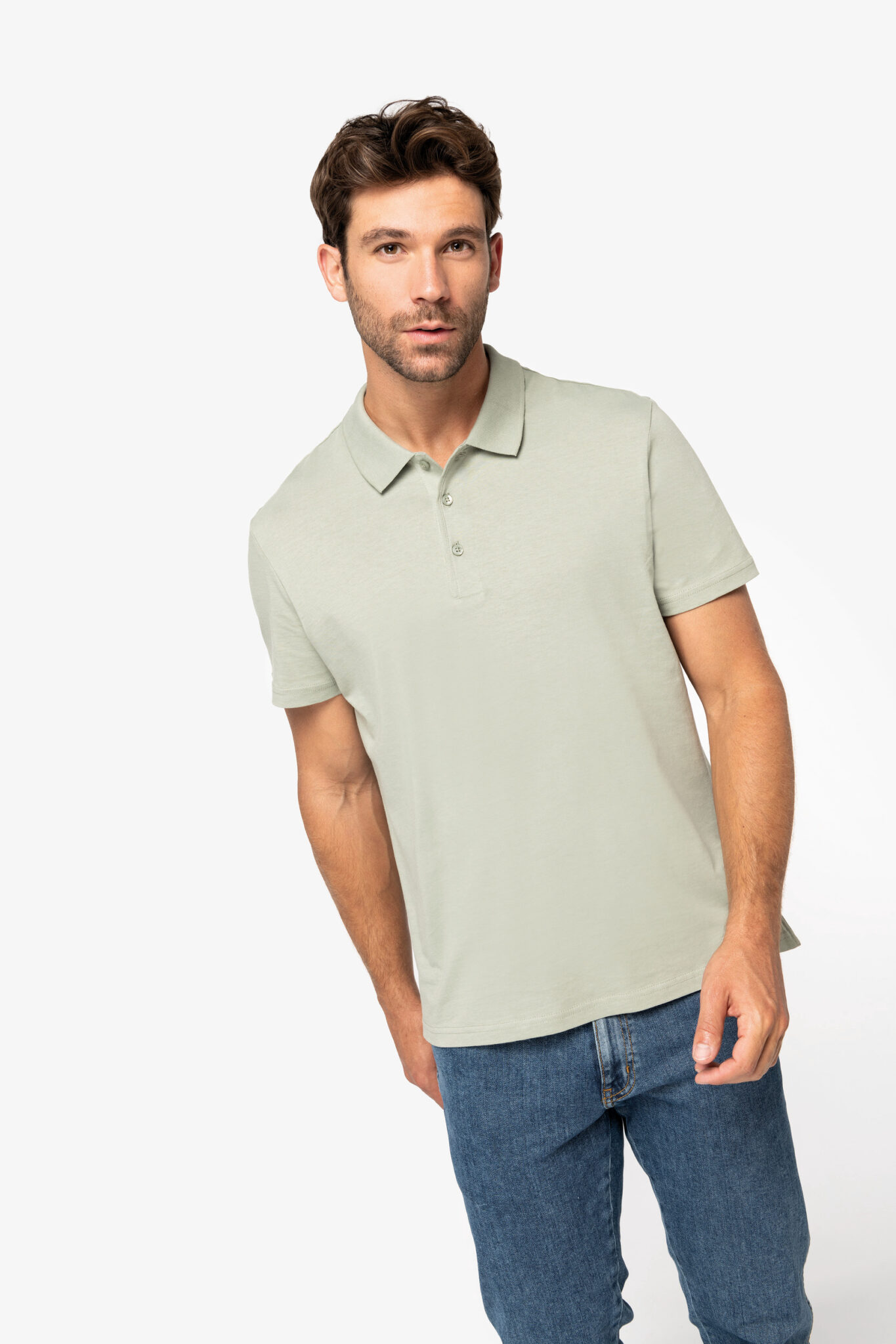Visuel Polo en jersey écoresponsable homme