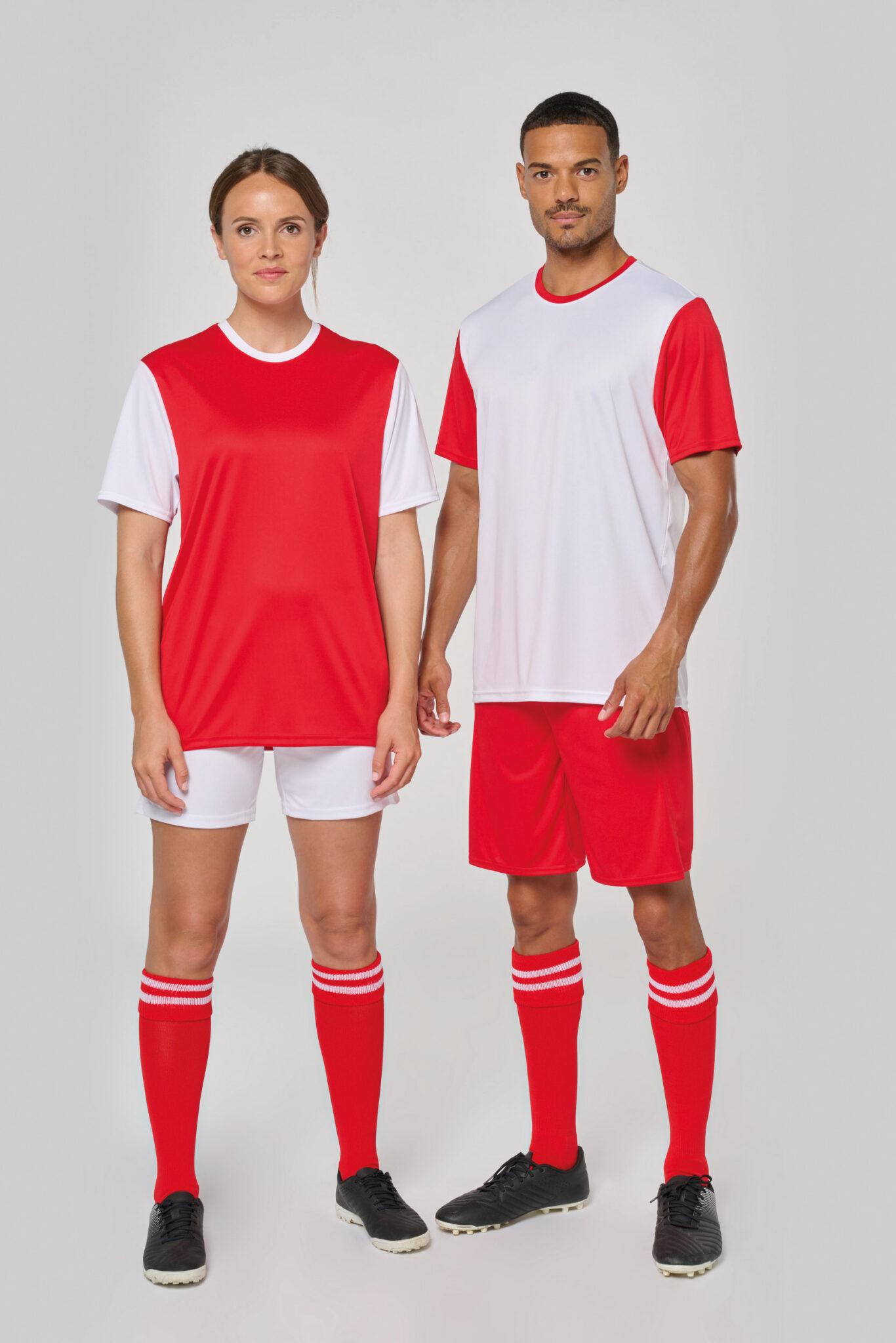 Visuel Maillot multisport manches courtes bicolore unisexe
