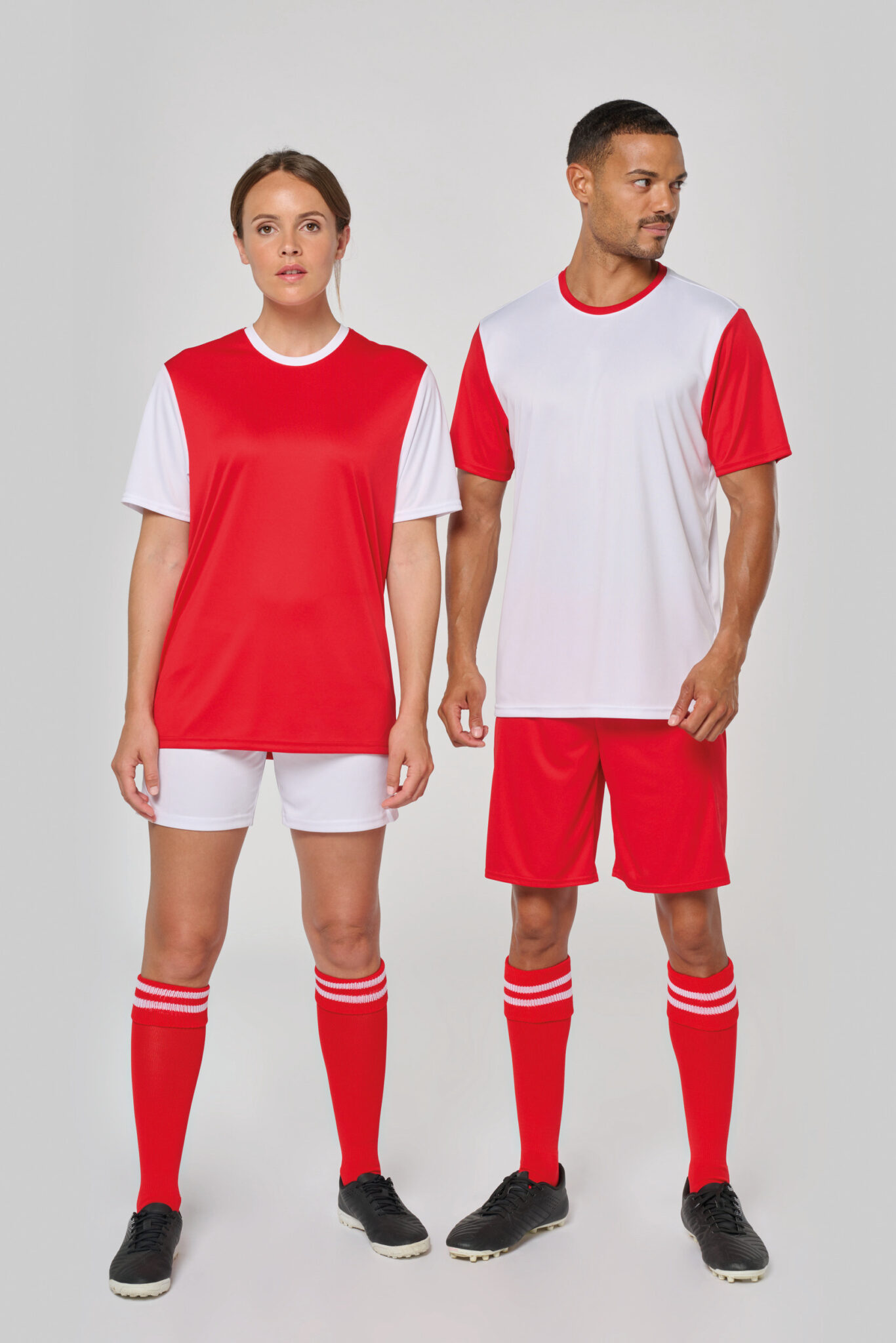 Miniature 2 pour Maillot multisport manches courtes bicolore unisexe