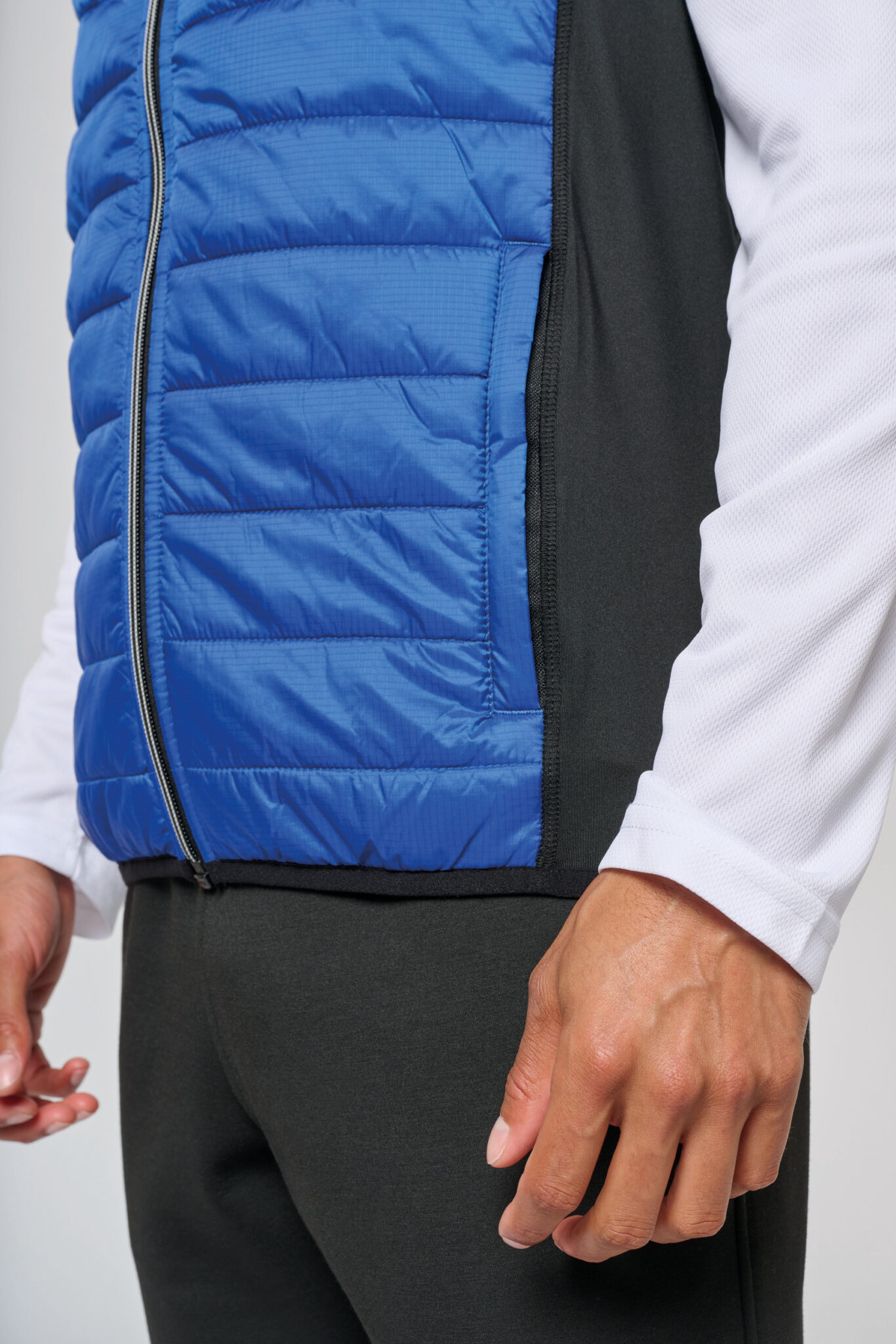 Miniature 8 pour Veste sport bi-matière sans manches unisexe