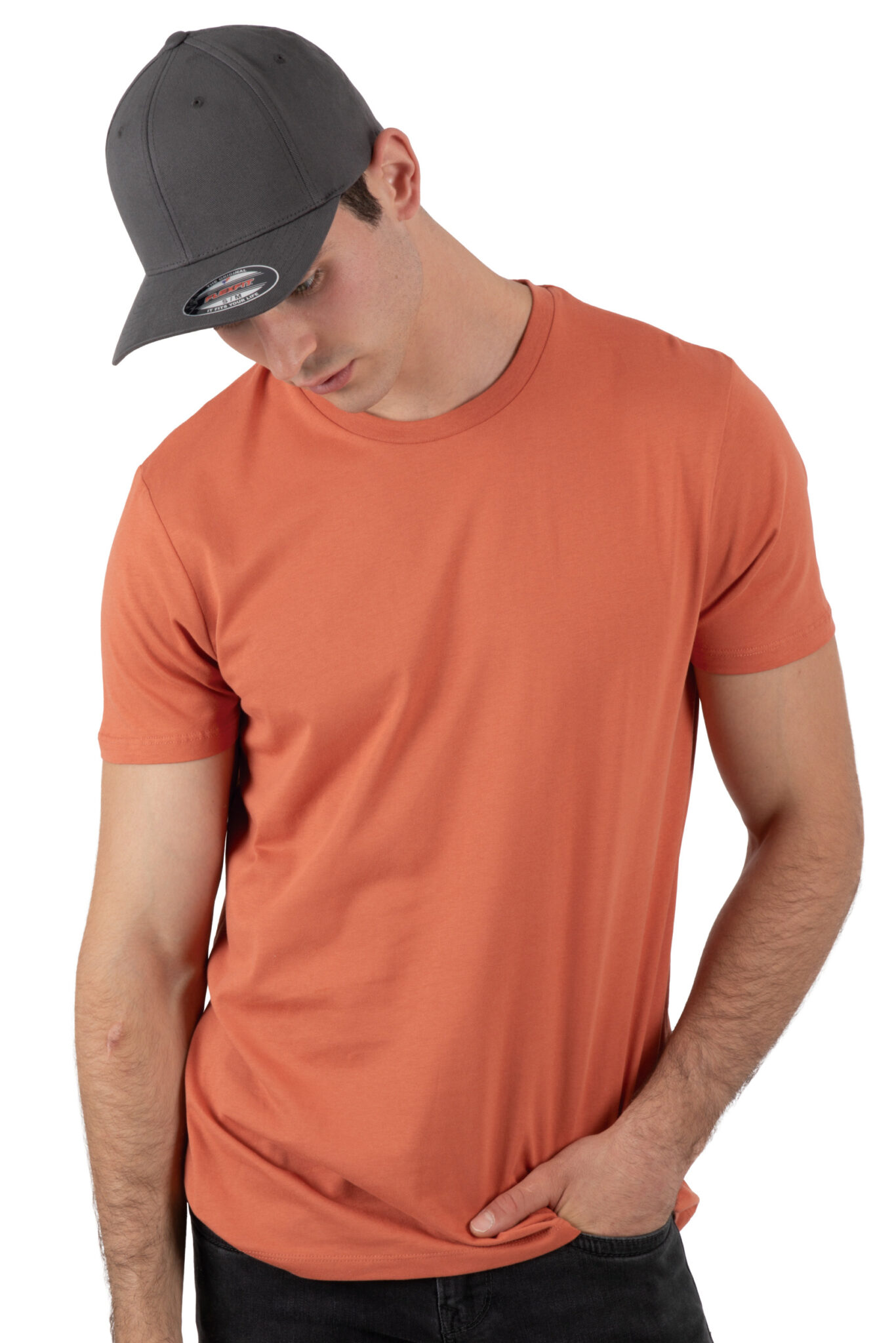Visuel Casquette Flexfit coton brossé - 6 panneaux