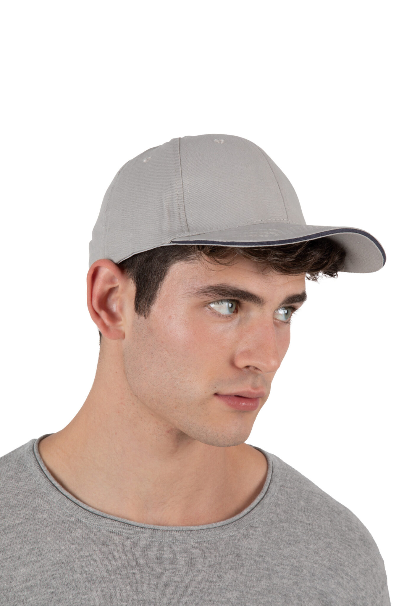 Miniature 7 pour Casquette avec sandwich contrasté - 6 panneaux