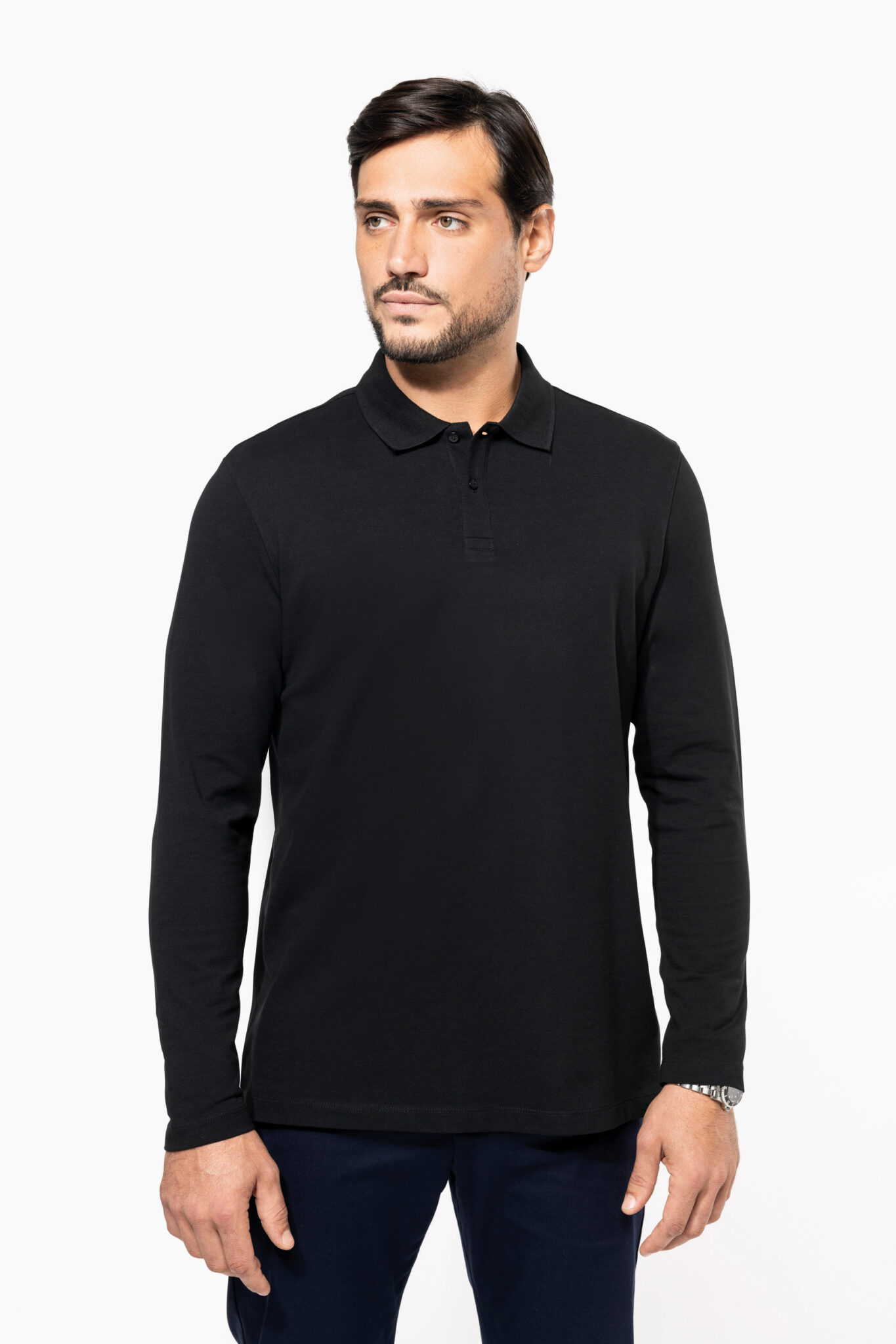 Visuel Polo Supima® manches longues homme