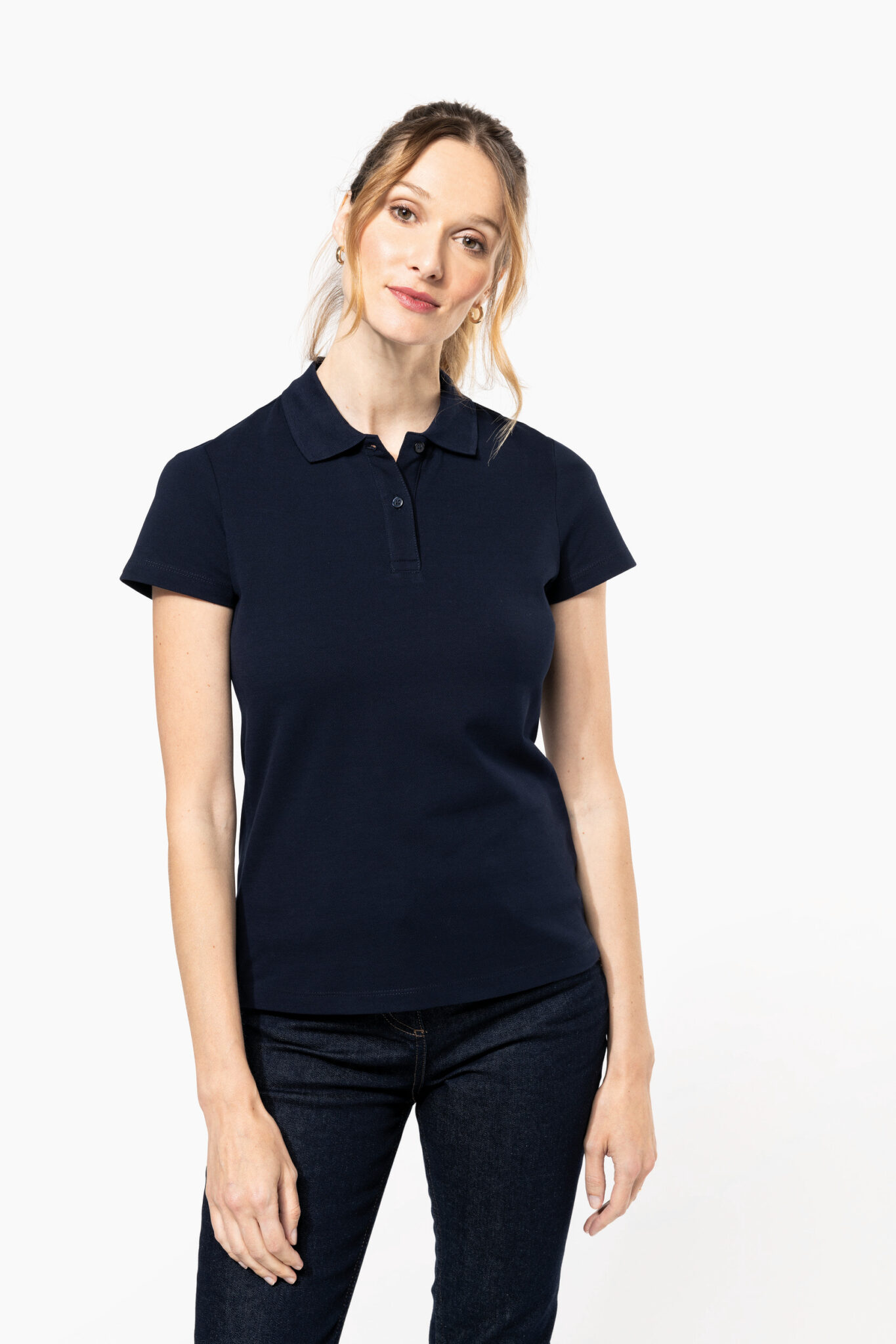Visuel Polo Supima® manches courtes femme