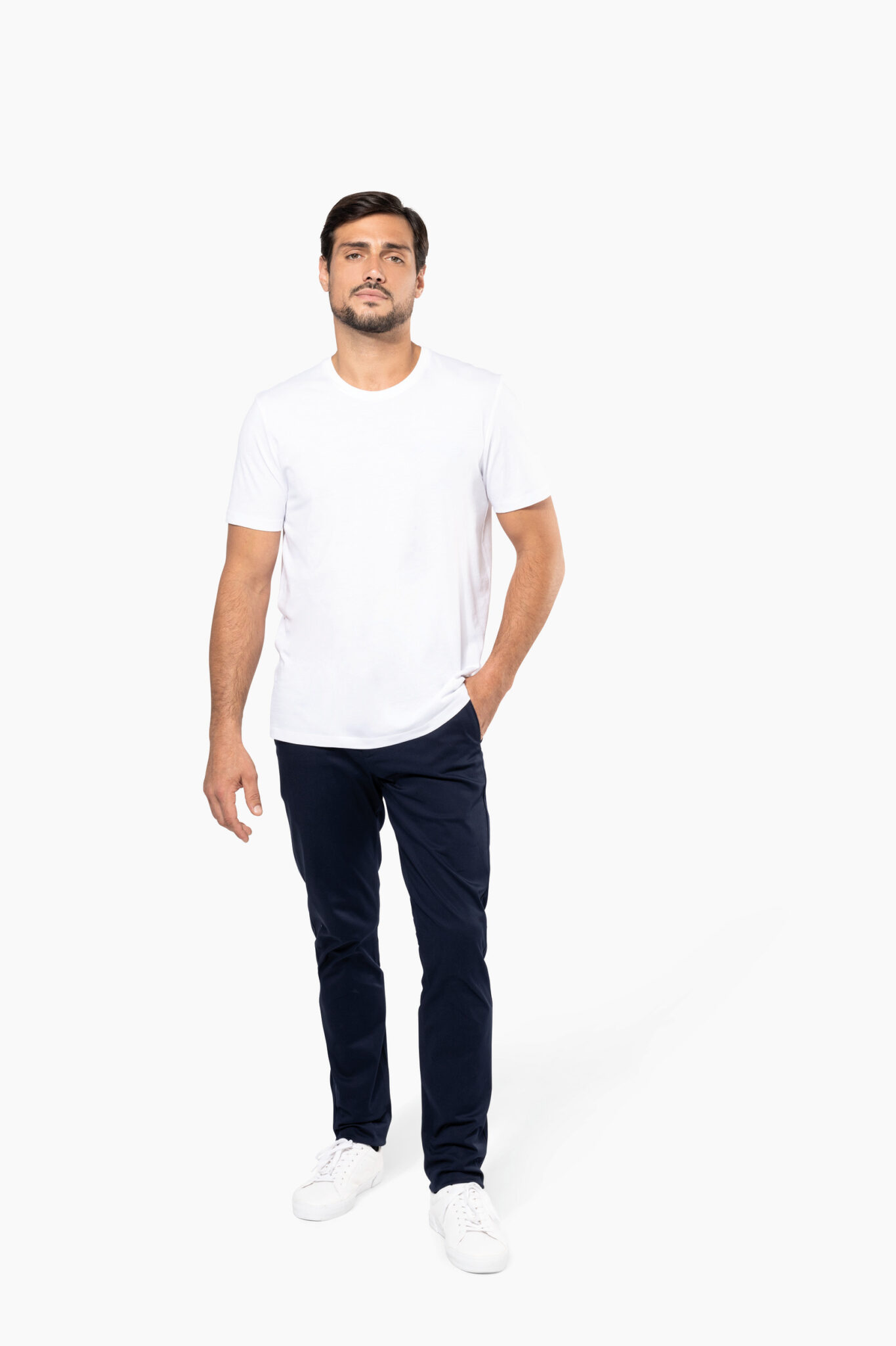 Miniature 4 pour T-shirt Supima® col rond manches courtes homme