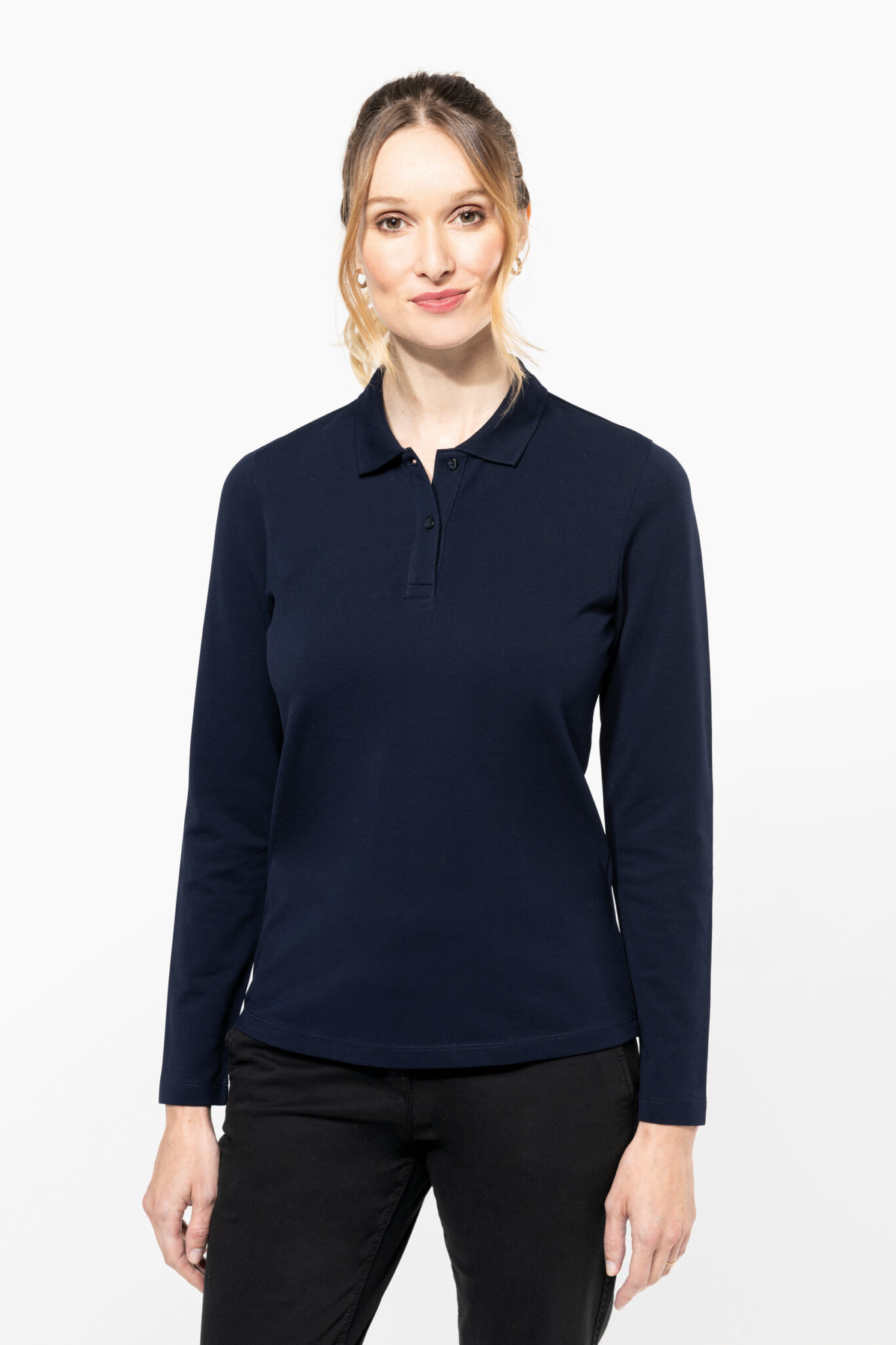 Visuel Polo Supima® manches longues femme
