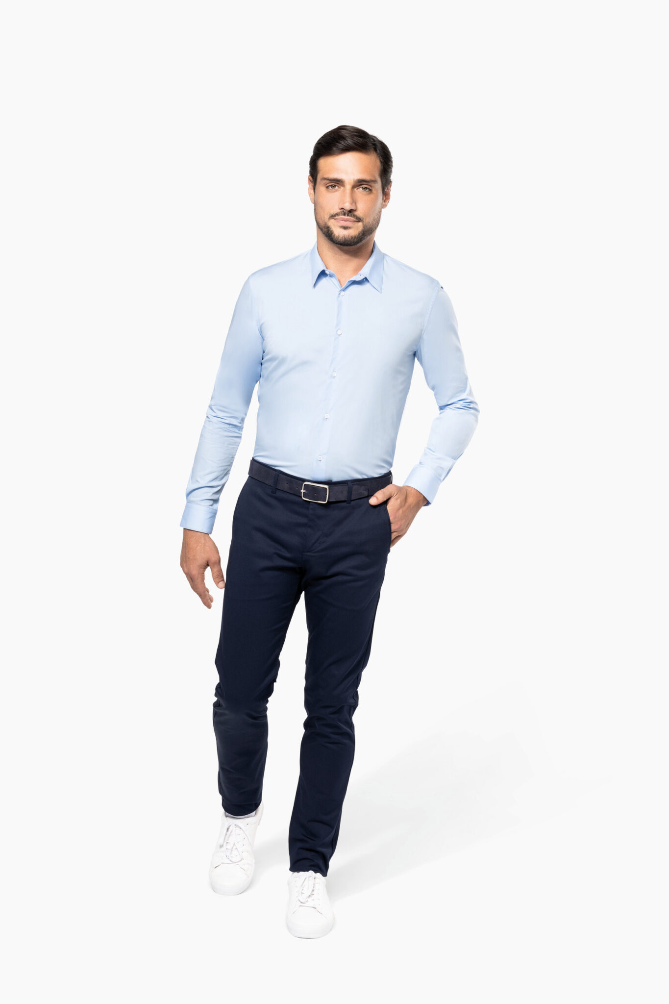 Miniature 4 pour Chemise popeline manches longues homme