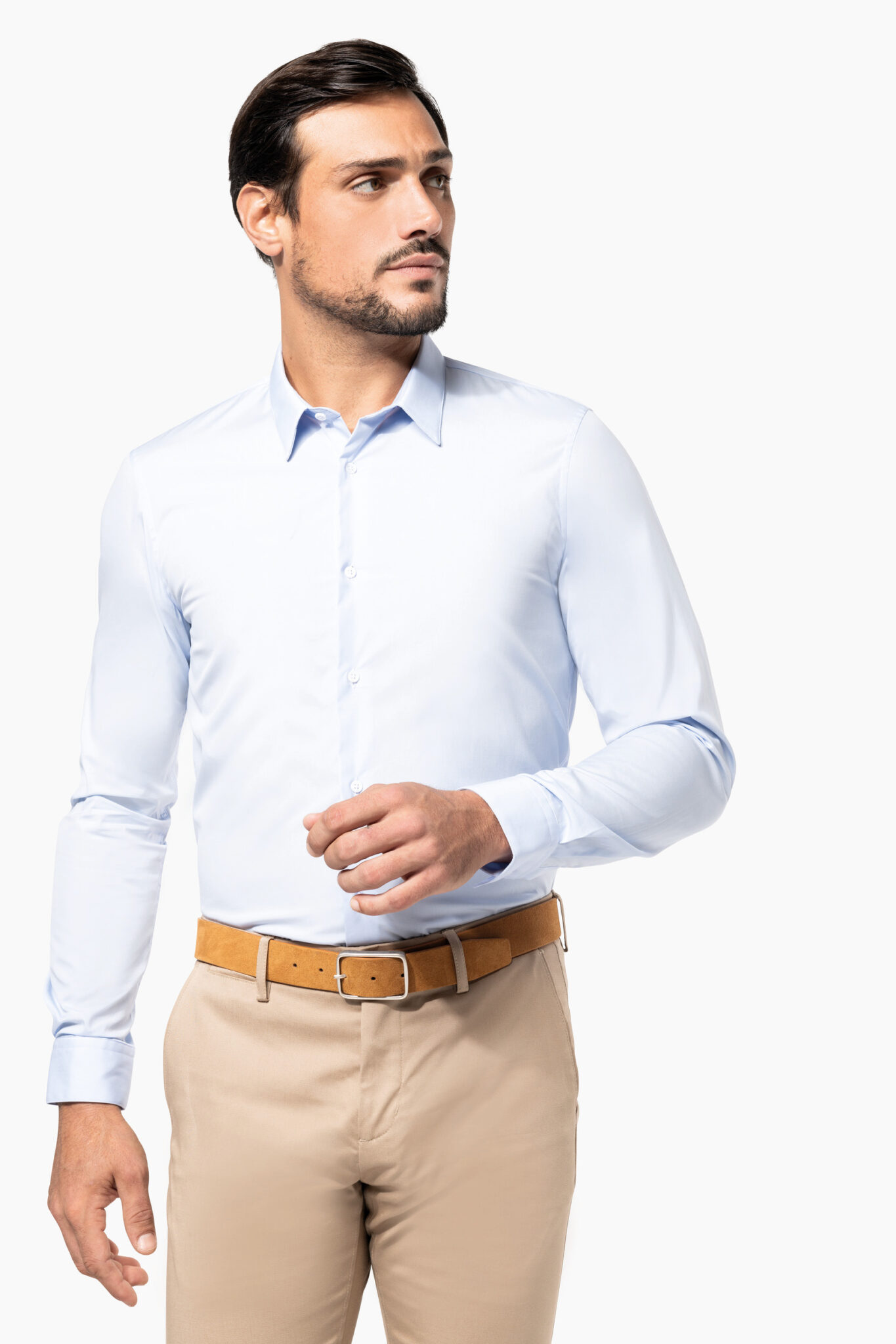 Visuel Chemise popeline manches longues homme