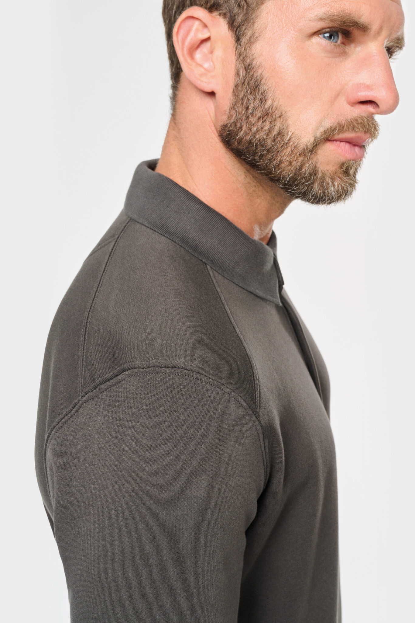 Miniature 11 pour Sweat-shirt col polo homme