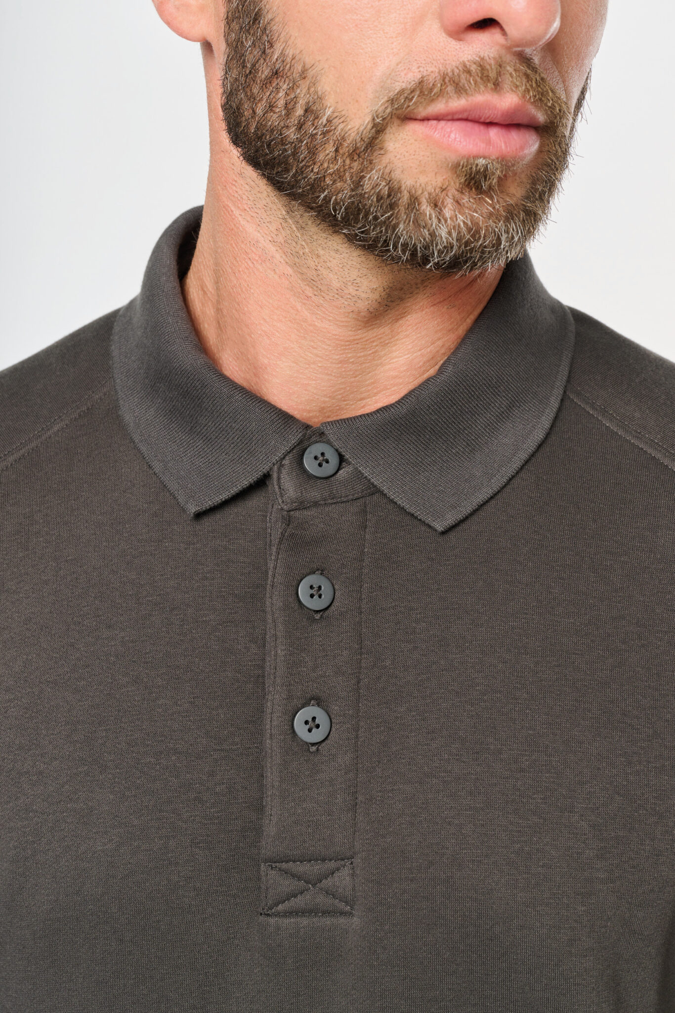 Miniature 9 pour Sweat-shirt col polo homme