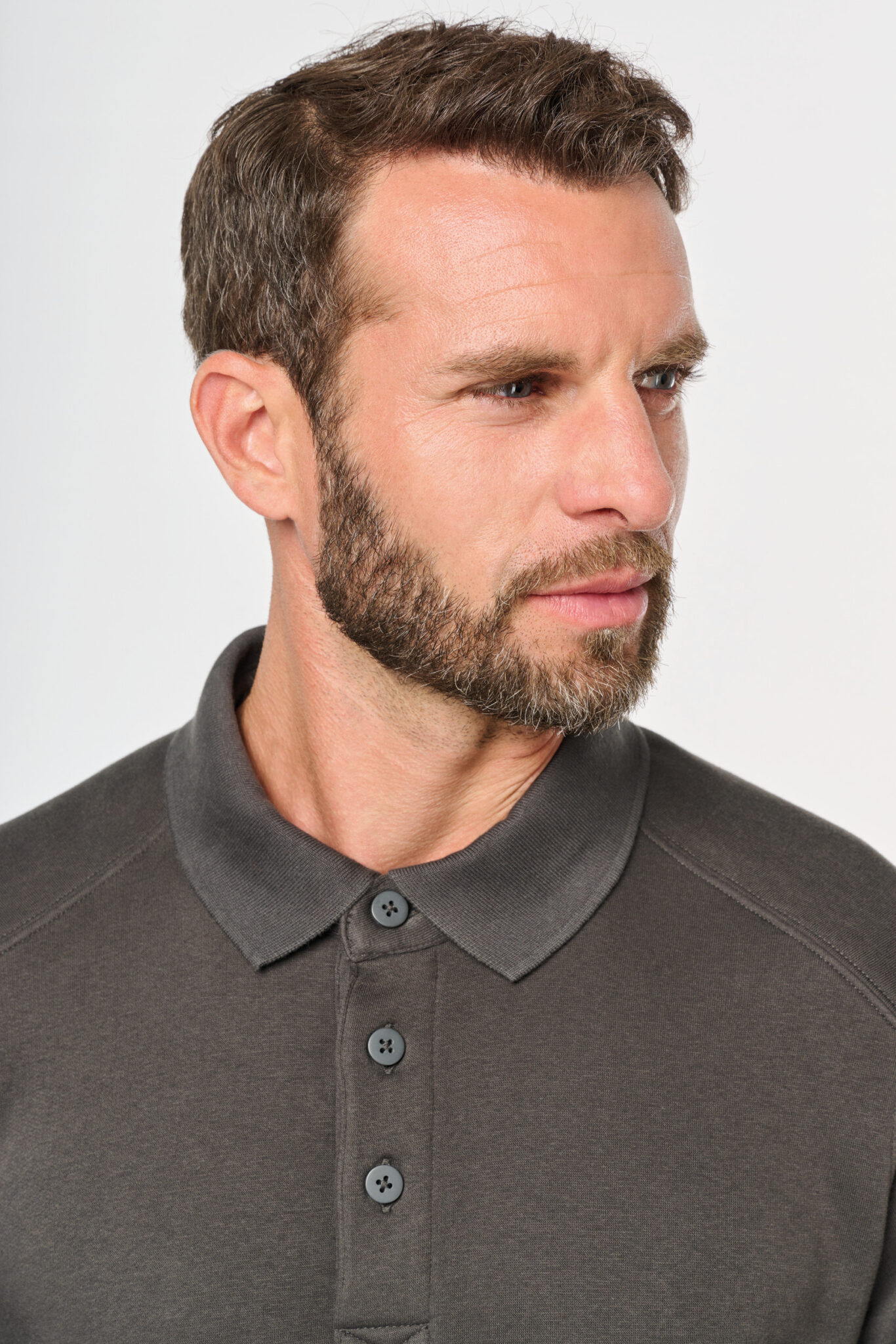 Miniature 6 pour Sweat-shirt col polo homme