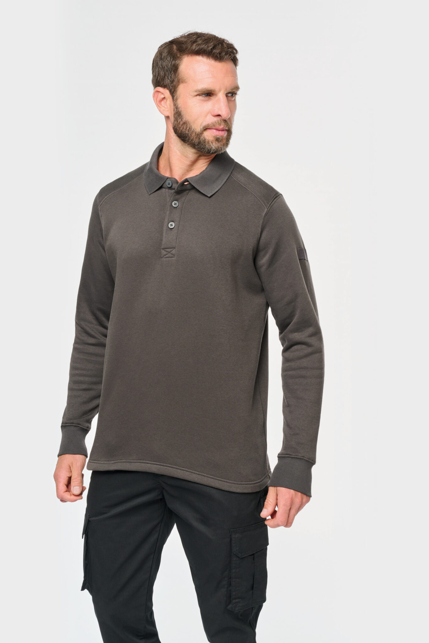 Visuel Sweat-shirt col polo homme