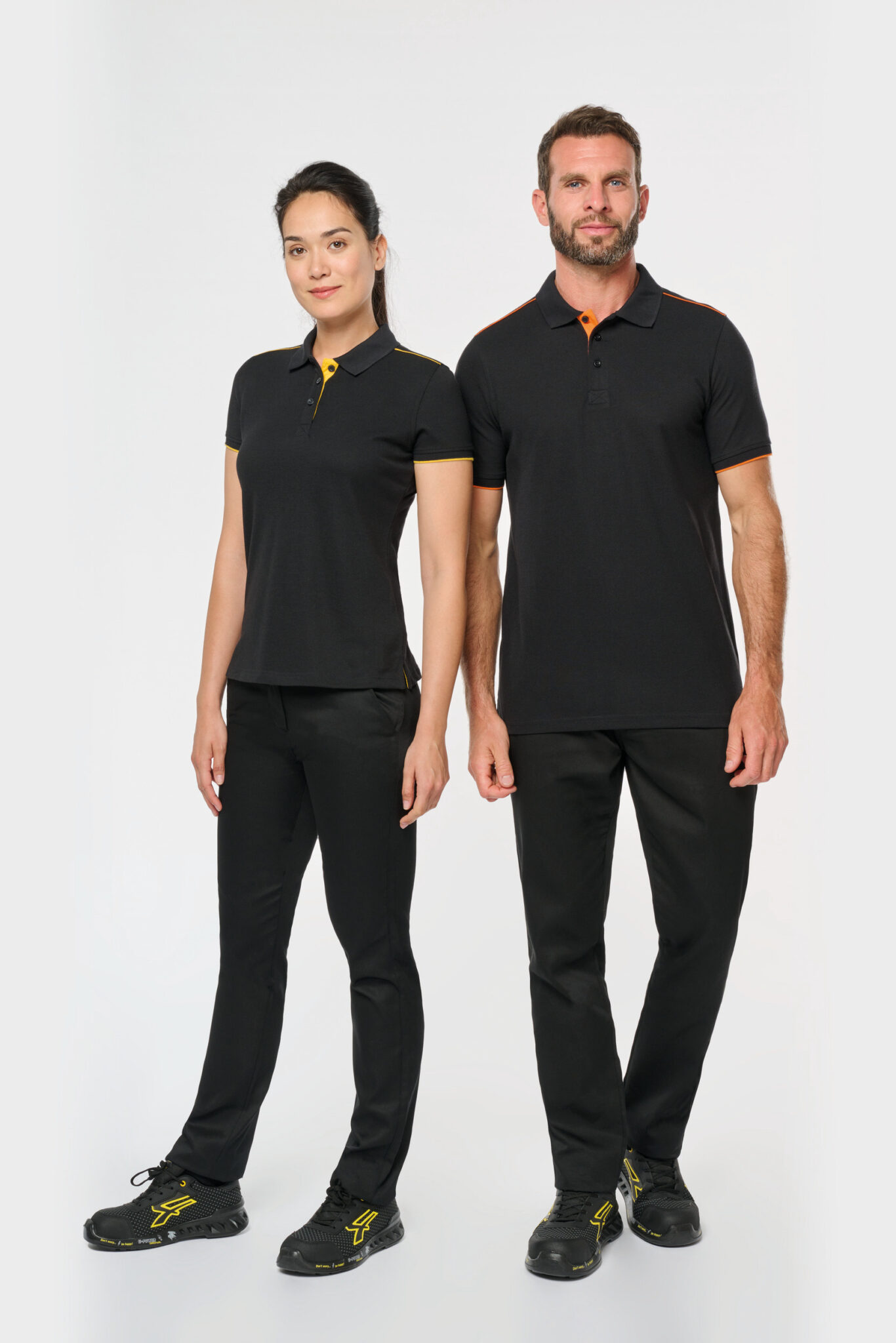 Miniature 6 pour Polo Day To Day contrasté manches courtes femme