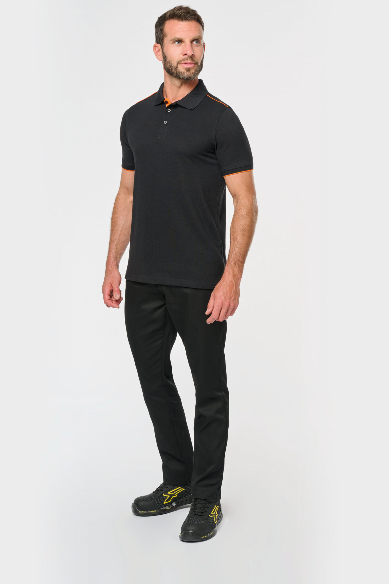 Miniature 5 pour Polo Day To Day contrasté manches courtes homme