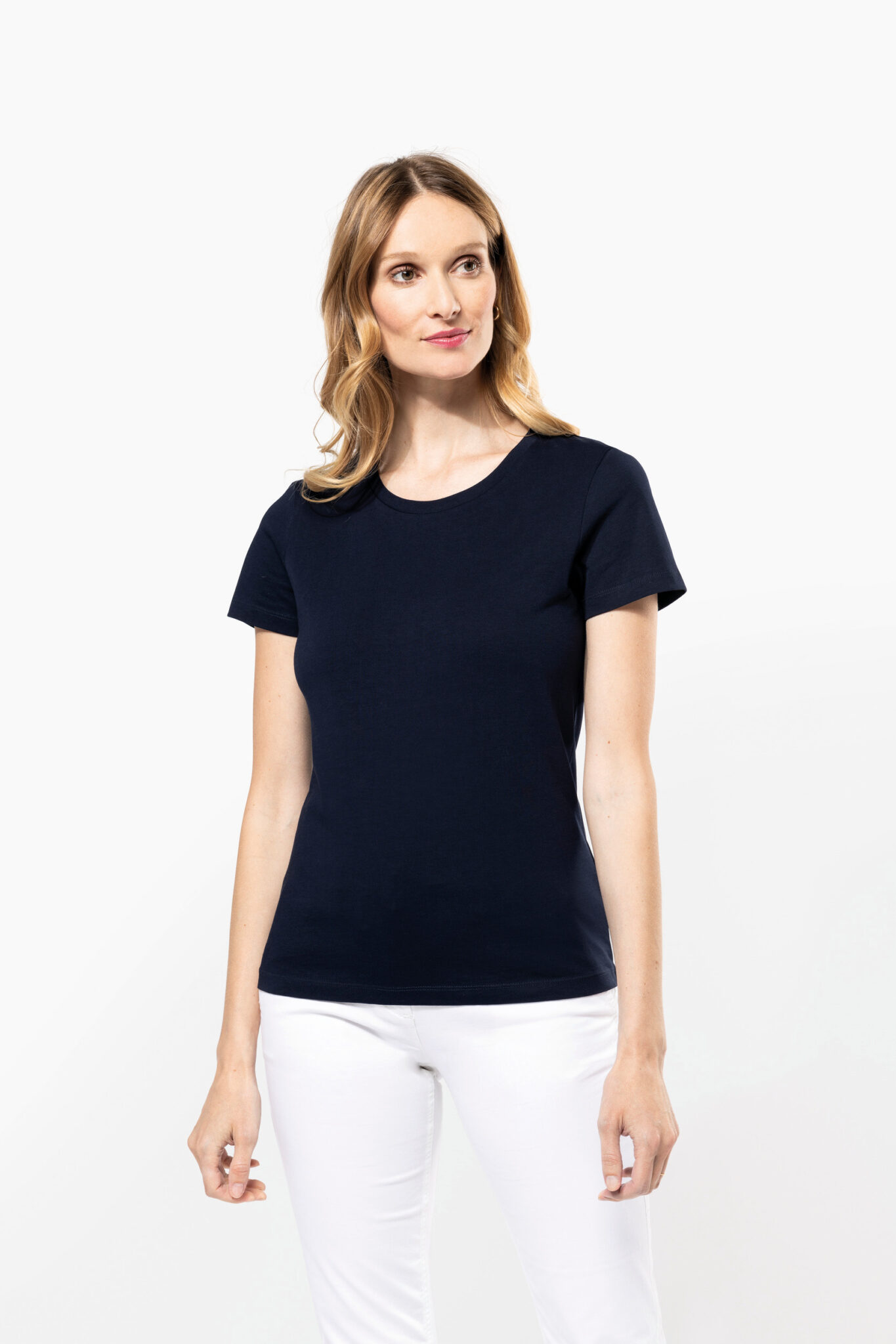 Visuel T-shirt Supima® col rond manches courtes femme