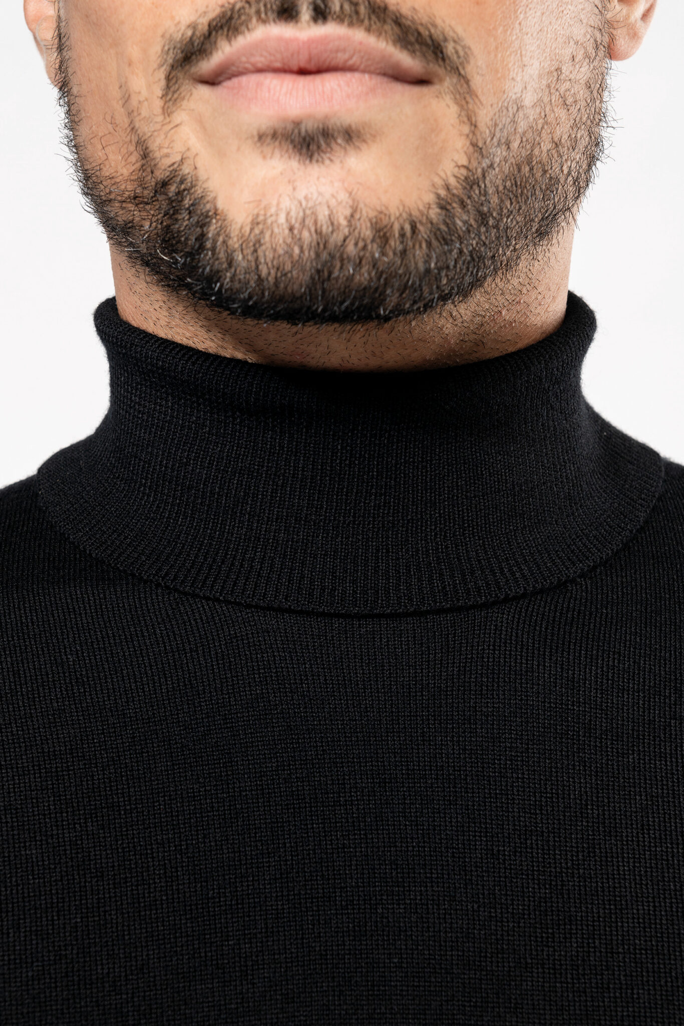 Miniature 10 pour Pull Mérinos col roulé homme