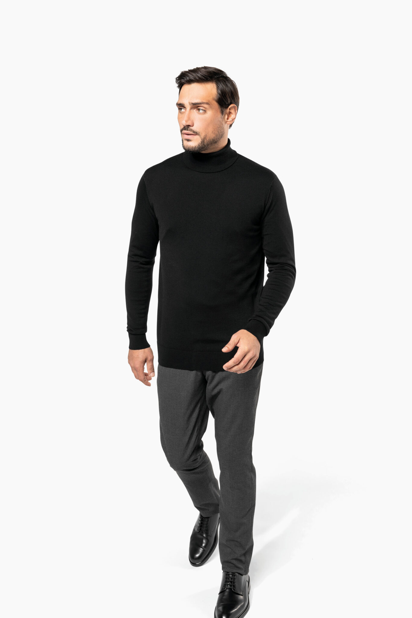 Miniature 4 pour Pull Mérinos col roulé homme