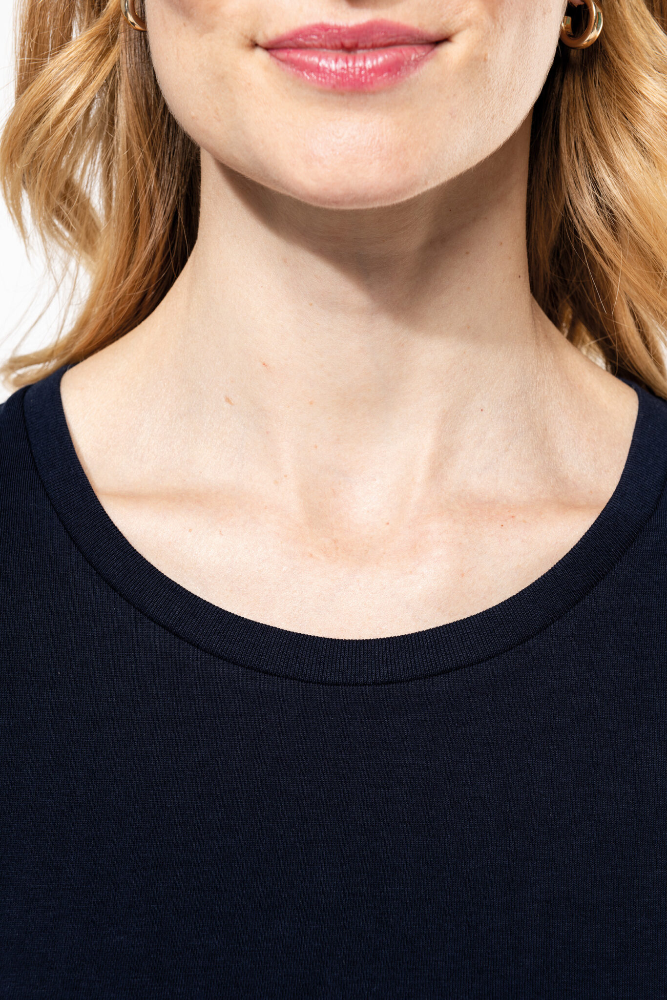Miniature 9 pour T-shirt Supima® col rond manches courtes femme