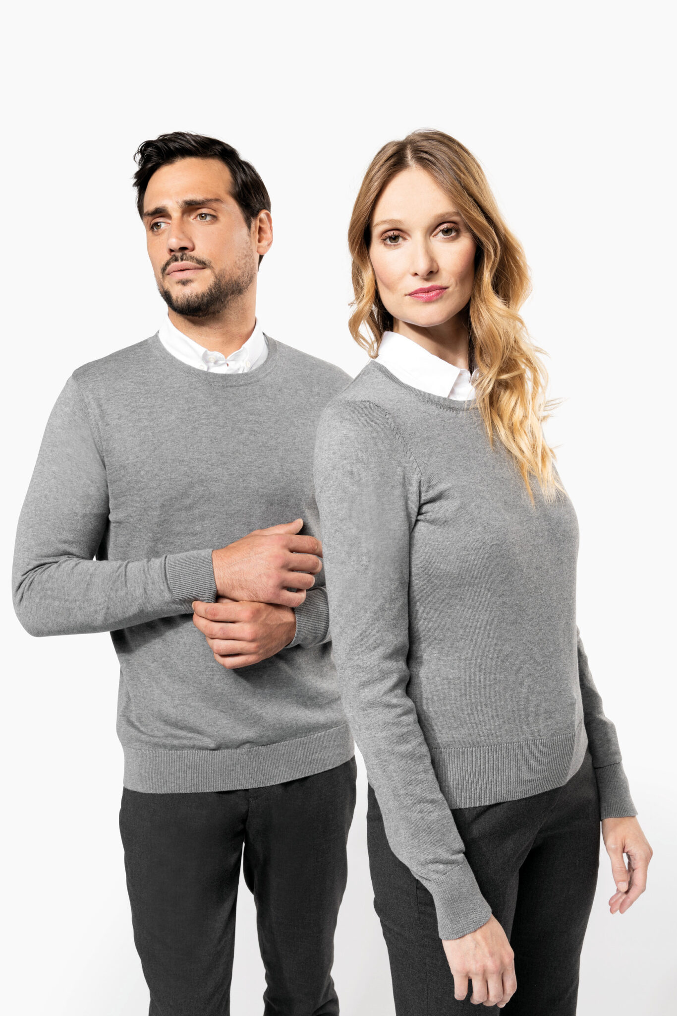 Miniature 7 pour Pull Supima® col rond homme