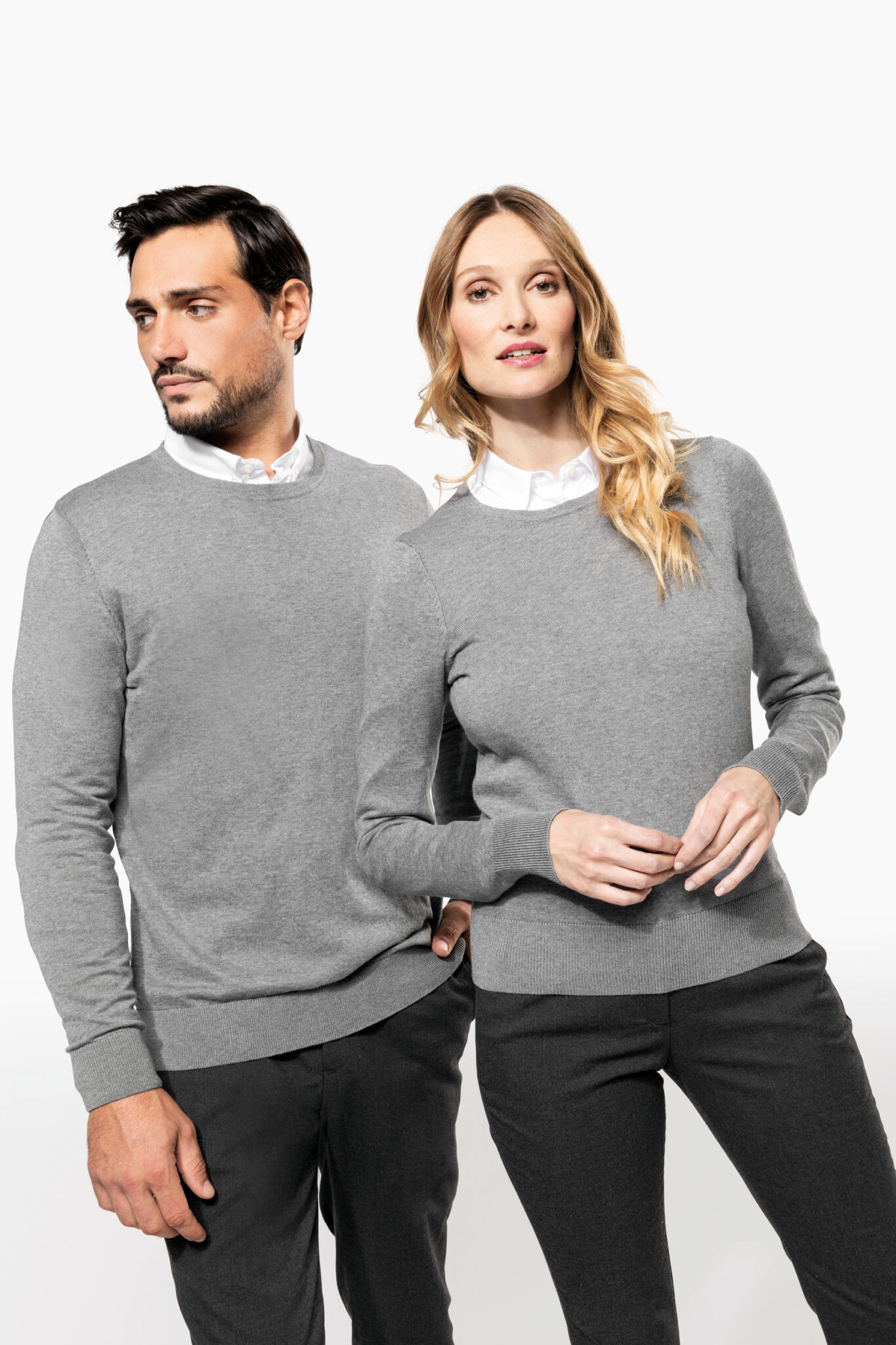 Miniature 8 pour Pull Supima® col rond homme
