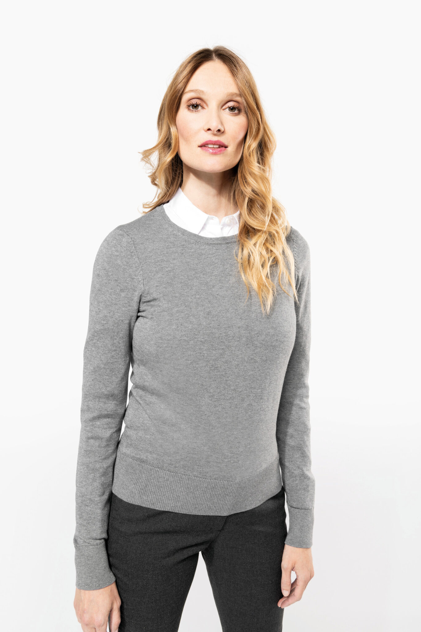 Visuel Pull Supima® col rond  femme
