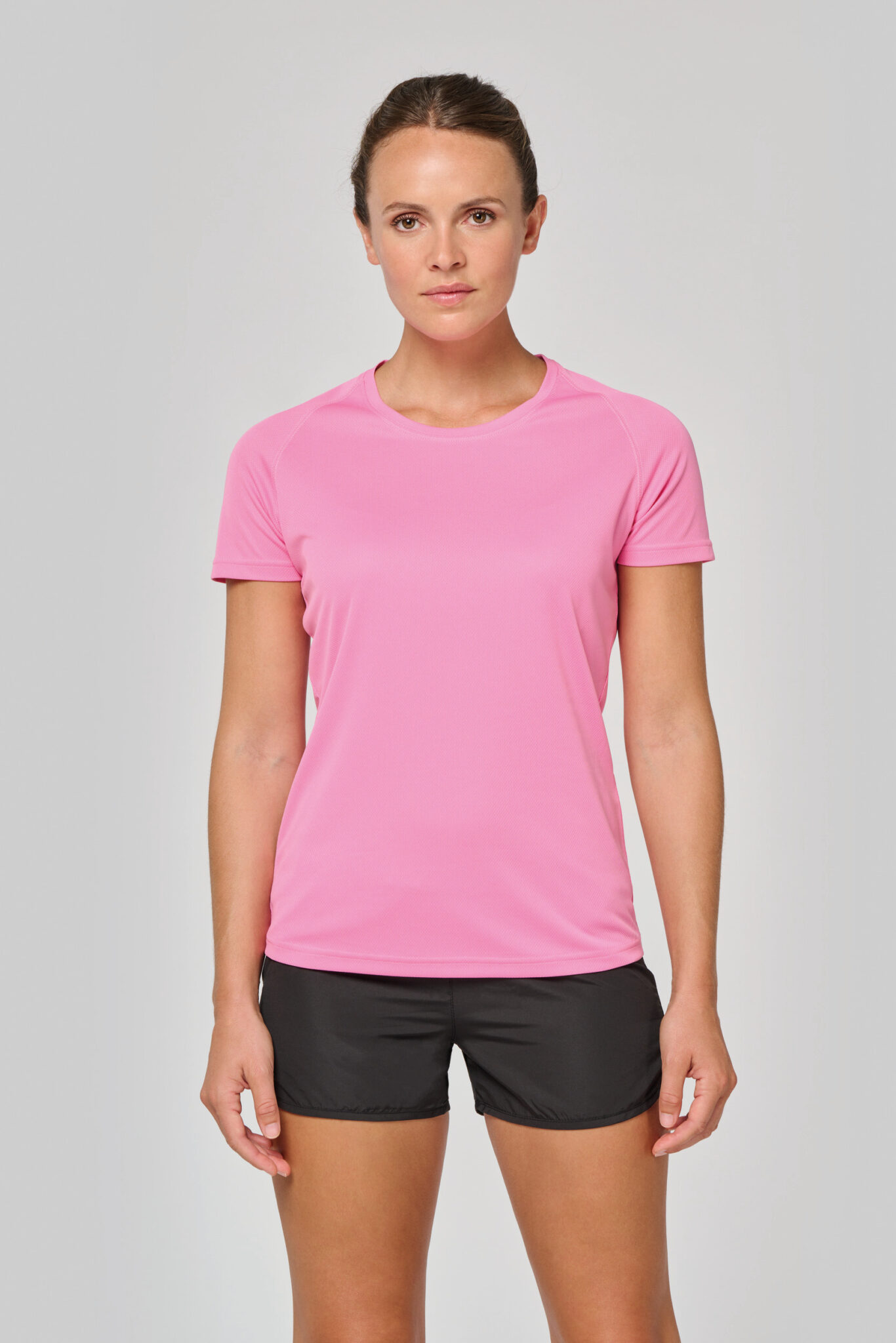 Visuel T-shirt de sport à col rond recyclé femme