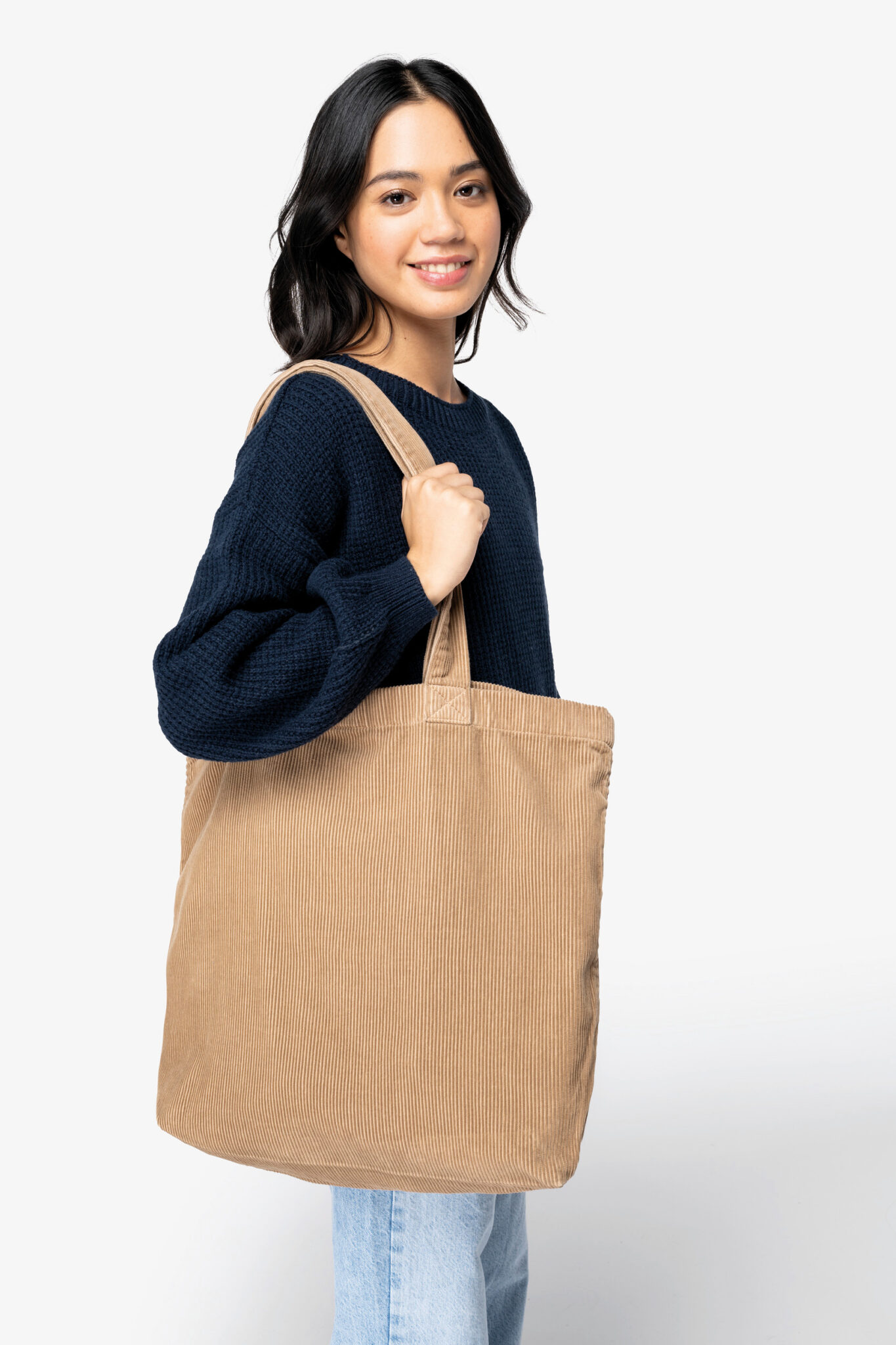 Visuel Sac écoresponsable délavé en velours côtelé