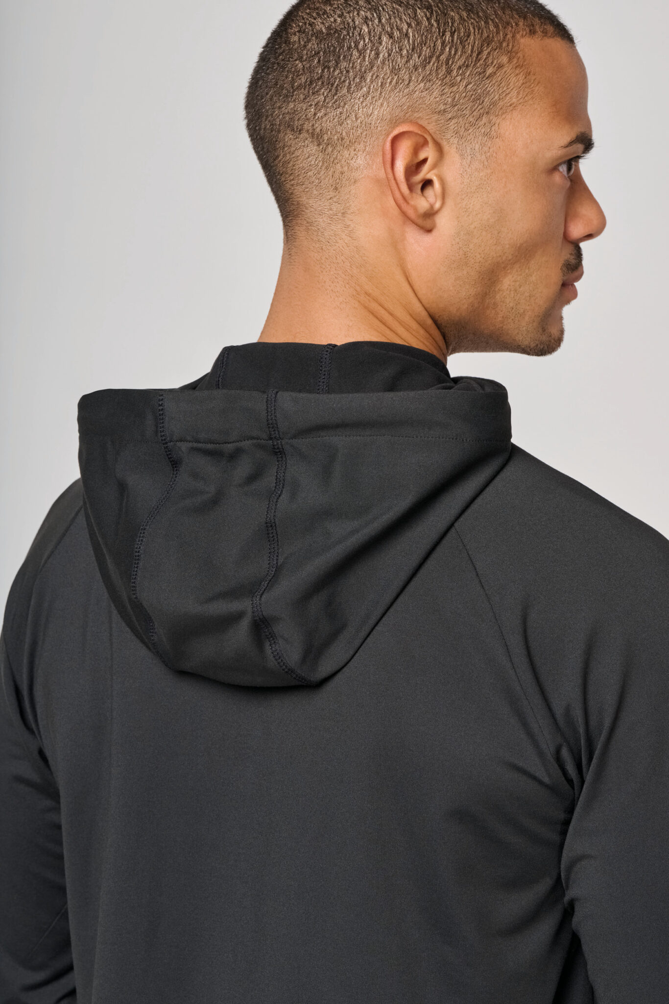 Miniature 8 pour Sweat-shirt à capuche 1/4 zip sport unisexe