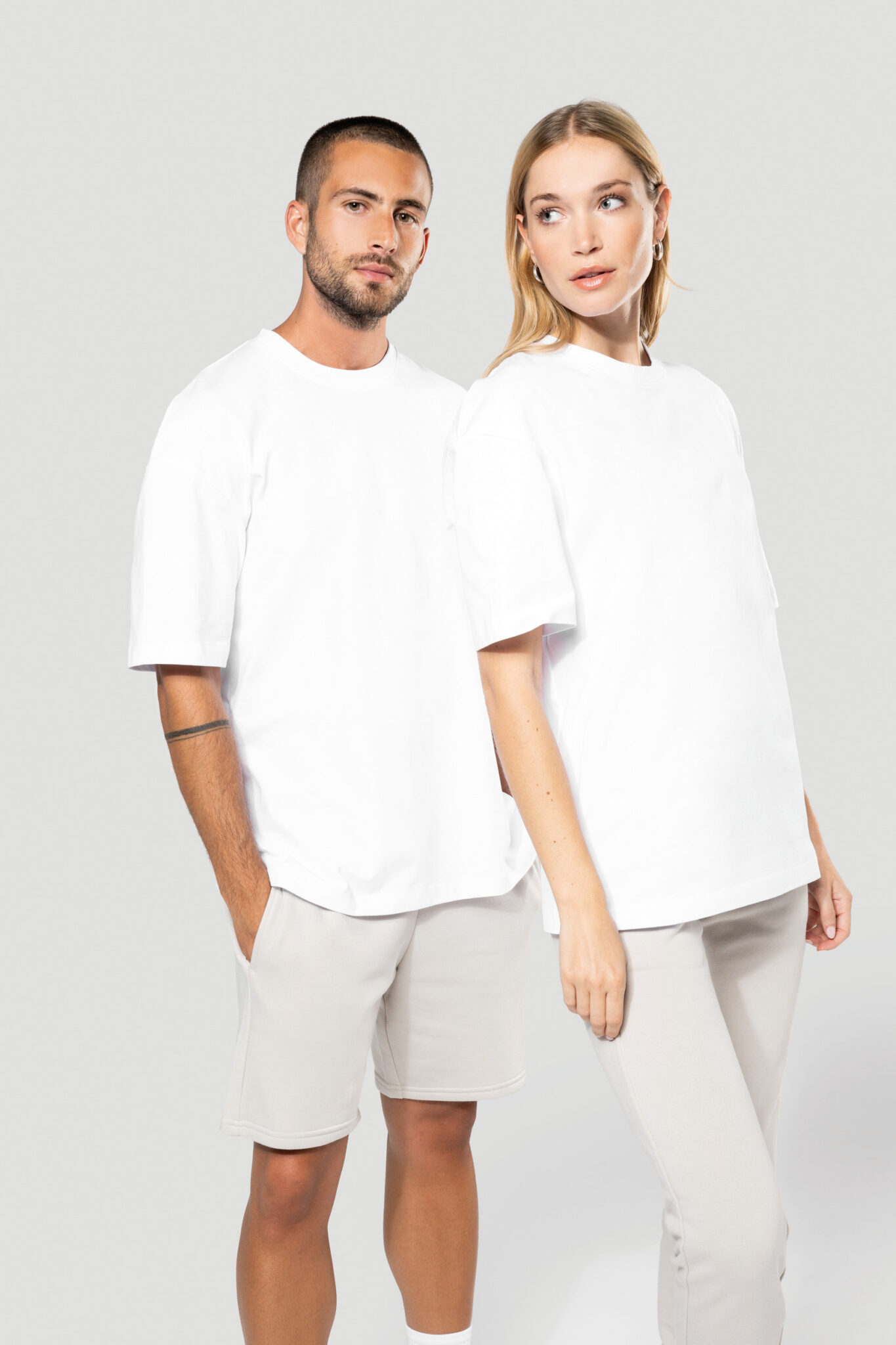 Visuel T-shirt unisexe oversize manches courtes