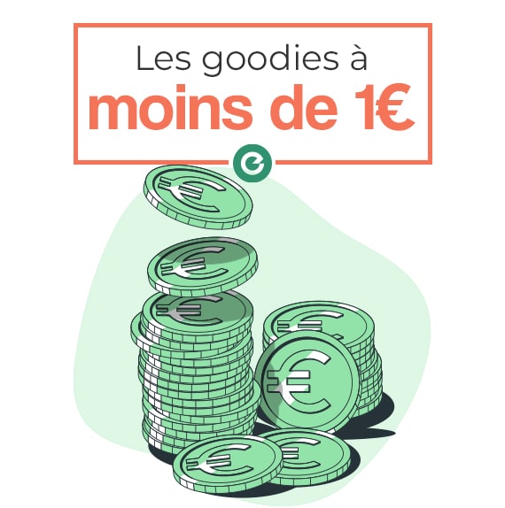 Découvrez des goodies et objets personnalisés à moins de 1€