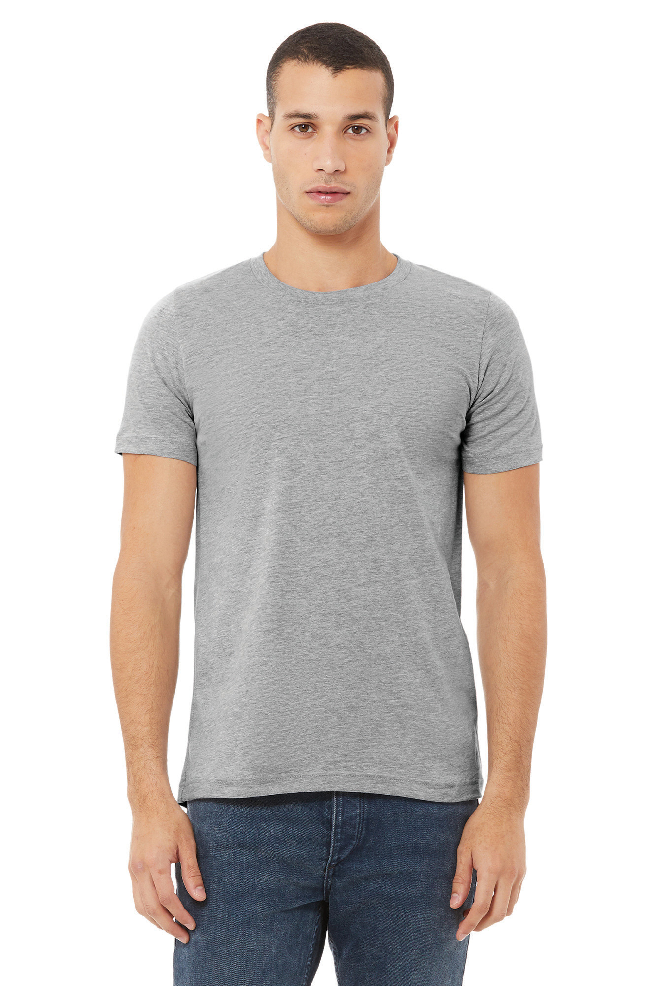 Visuel T-shirt homme col rond Heather