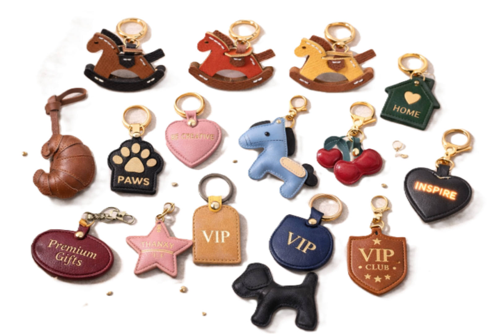 Visuel Charm en cuir personnalisable