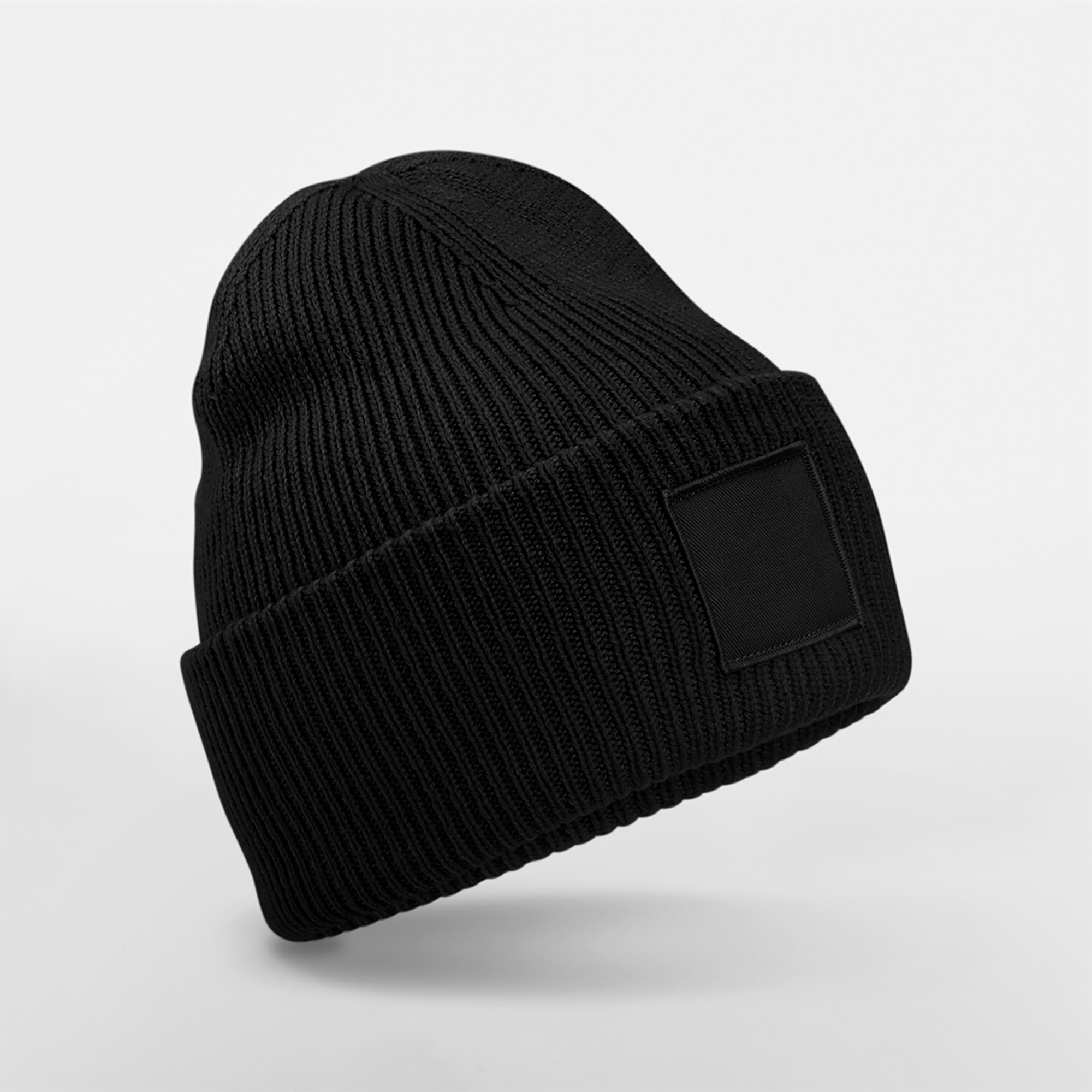 Visuel Bonnet à large revers avec patch ton sur ton