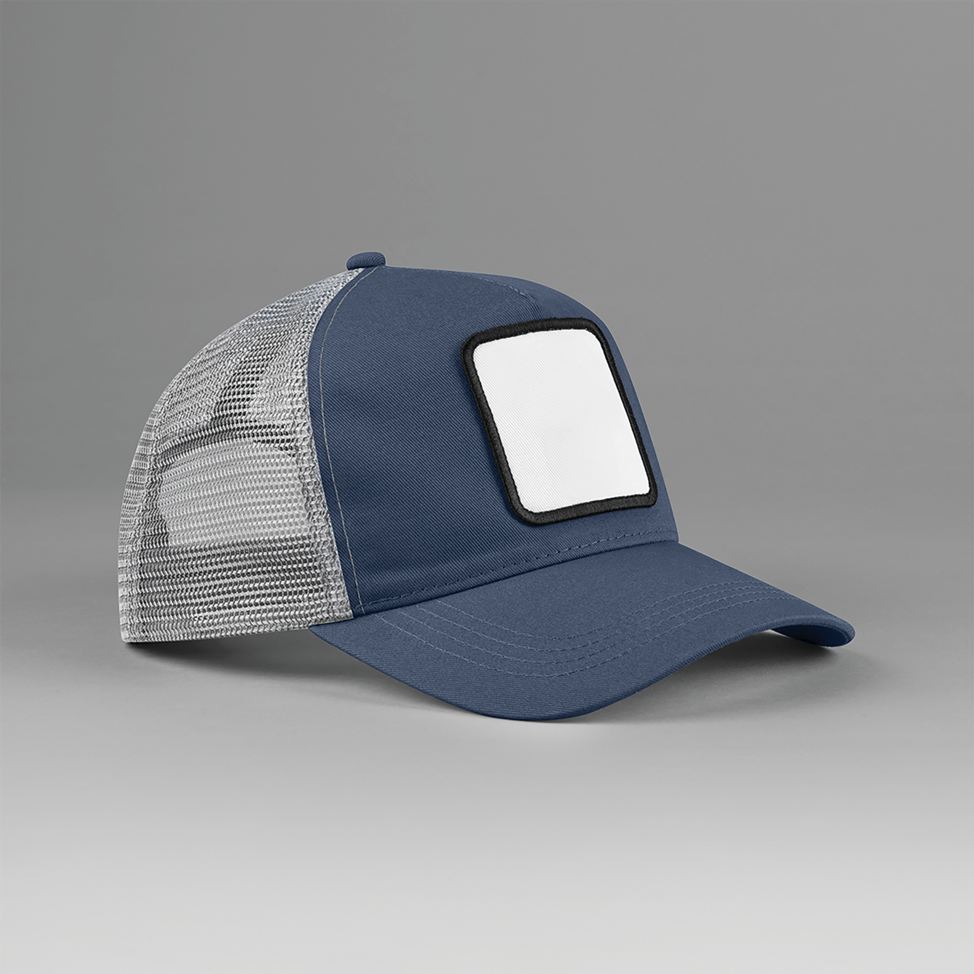Miniature 3 pour Casquette trucker 5 panneaux avec patch carré
