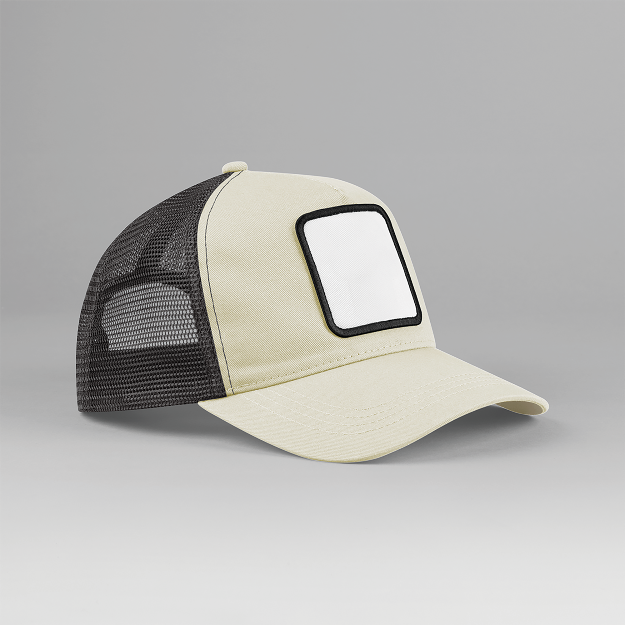 Miniature 4 pour Casquette trucker 5 panneaux avec patch carré