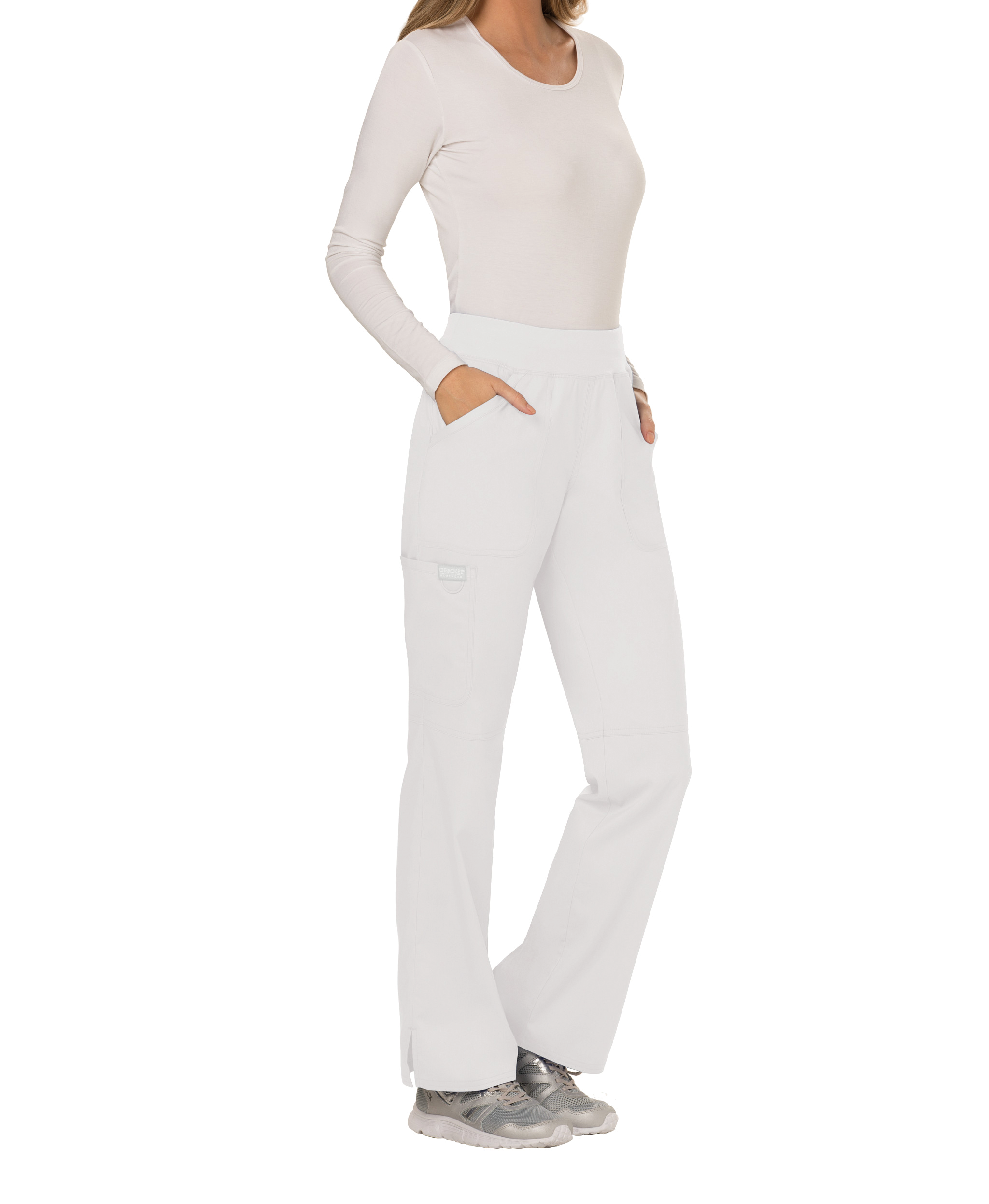 Miniature 10 pour Pantalon cargo à taille moyenne à enfiler femme