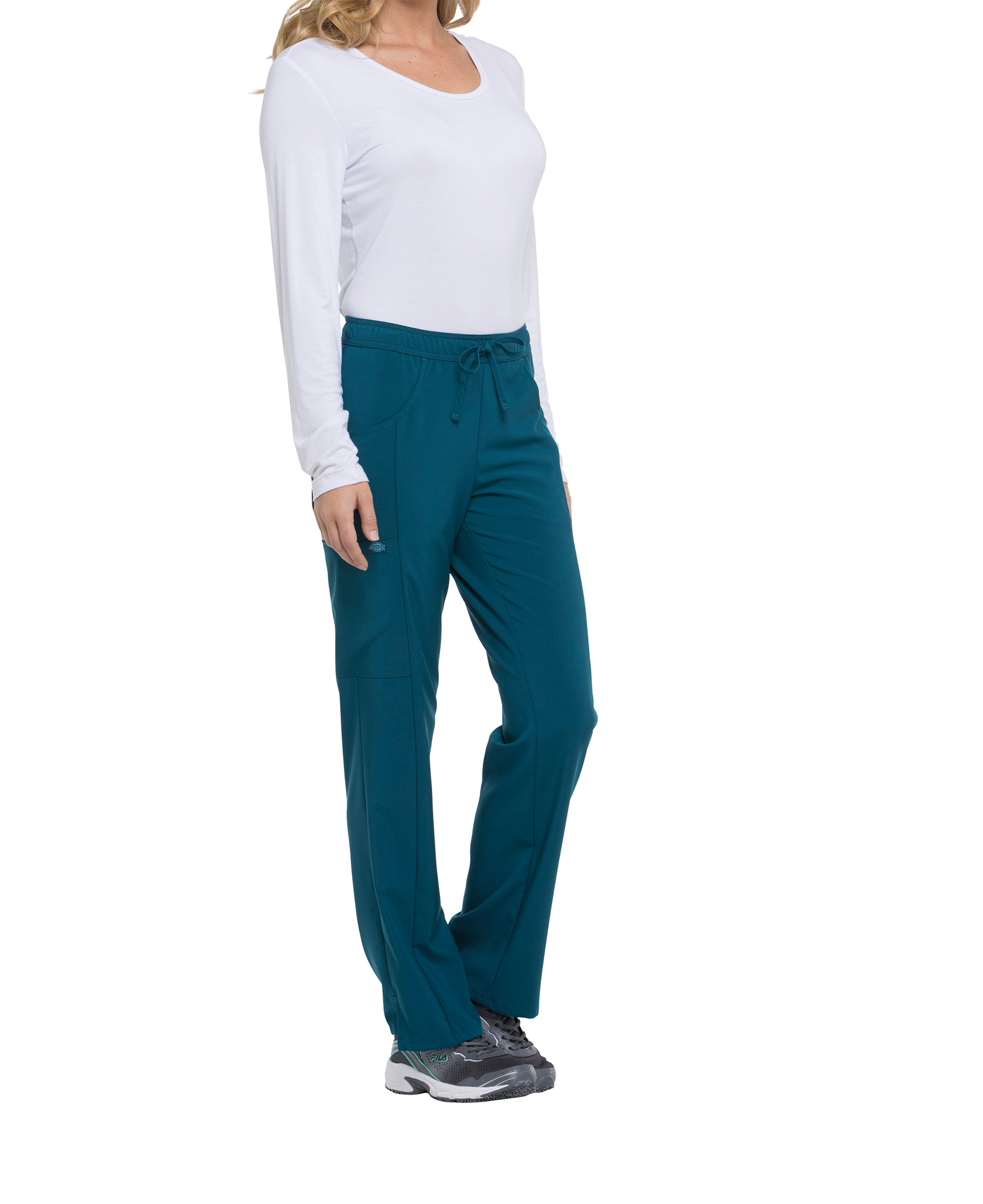 Miniature 5 pour Pantalon à taille mi-haute avec cordon de serrage pour femme