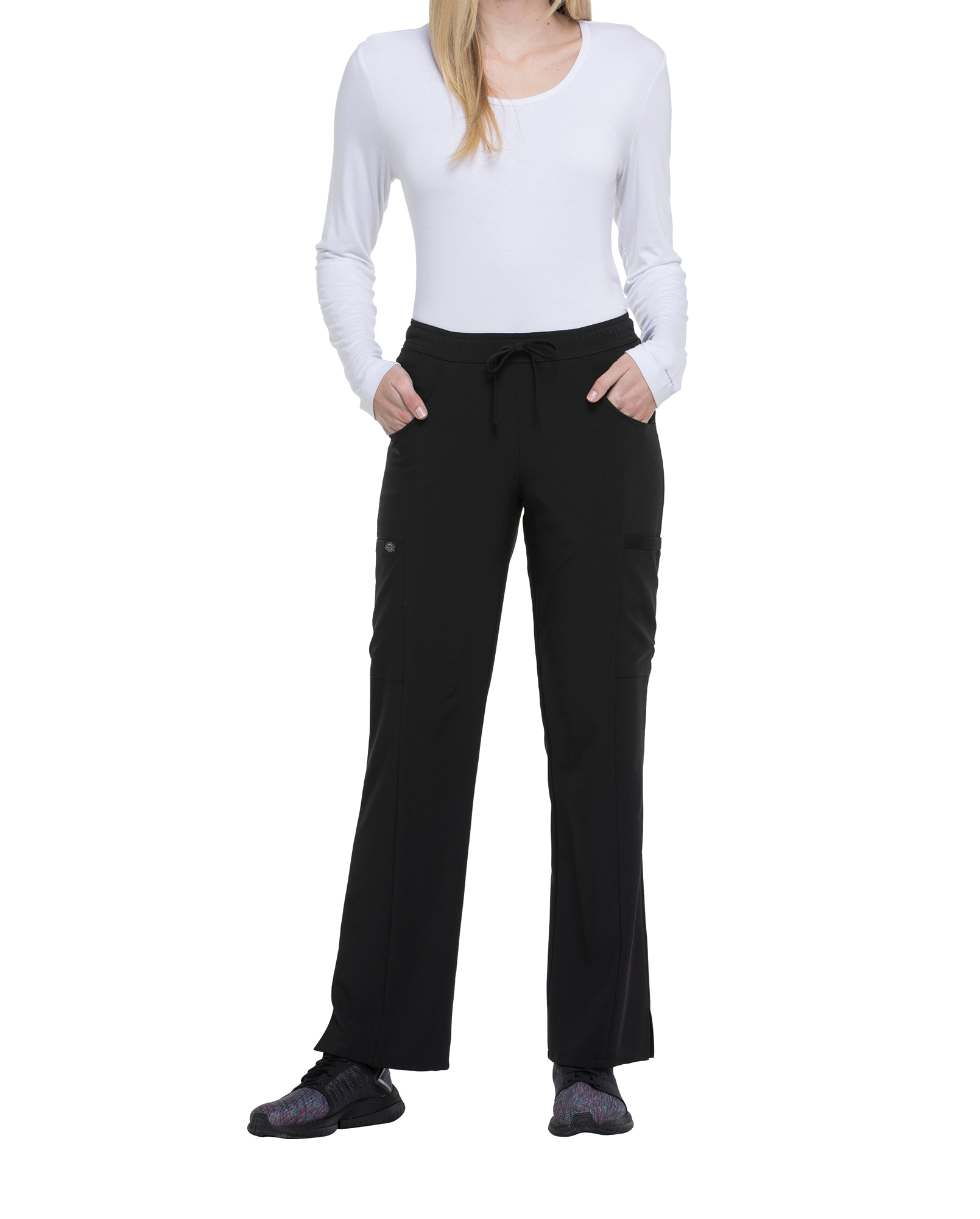 Miniature 4 pour Pantalon à taille mi-haute avec cordon de serrage pour femme