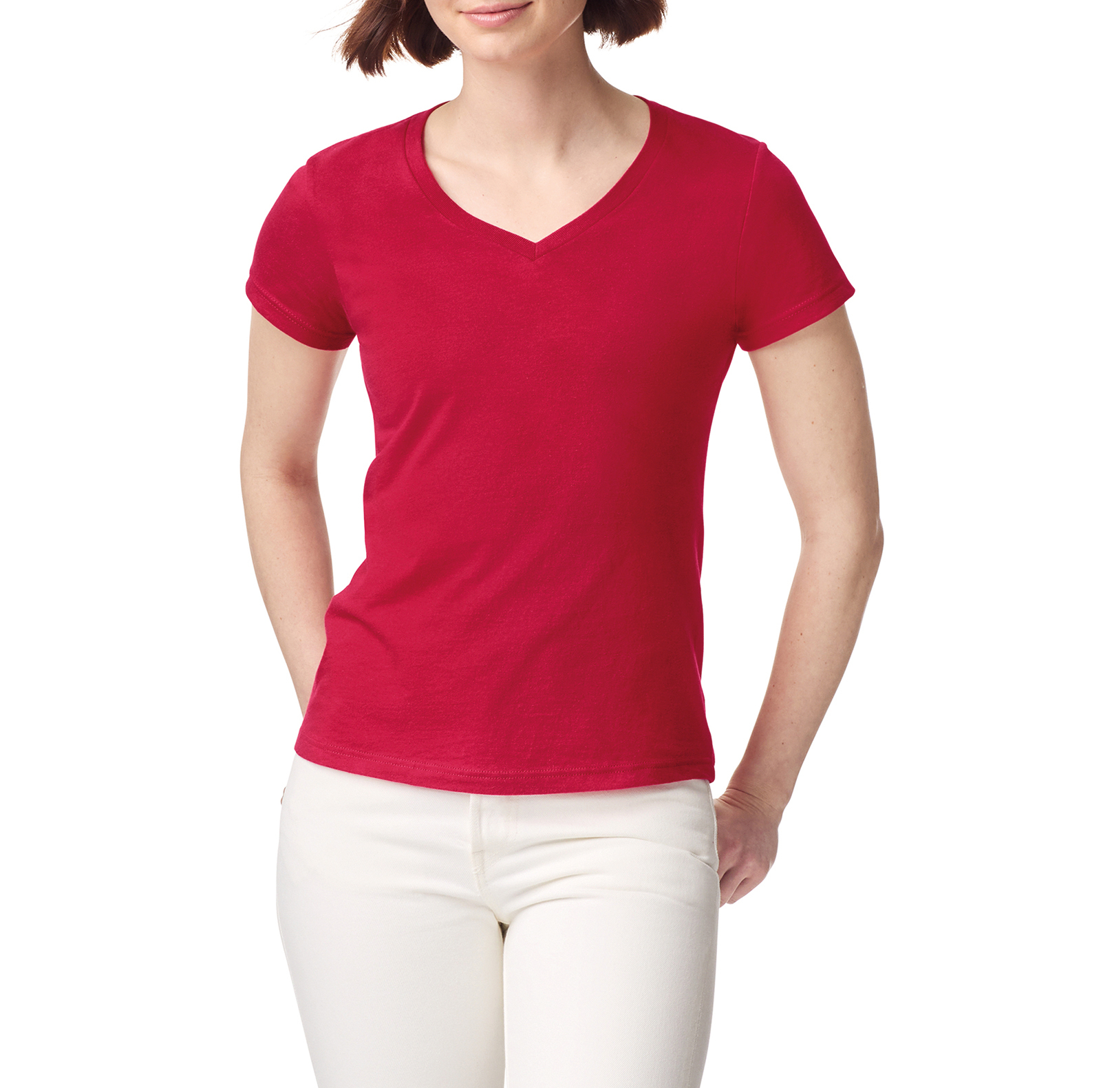 Miniature 18 pour T-shirt femme col v Softstyle