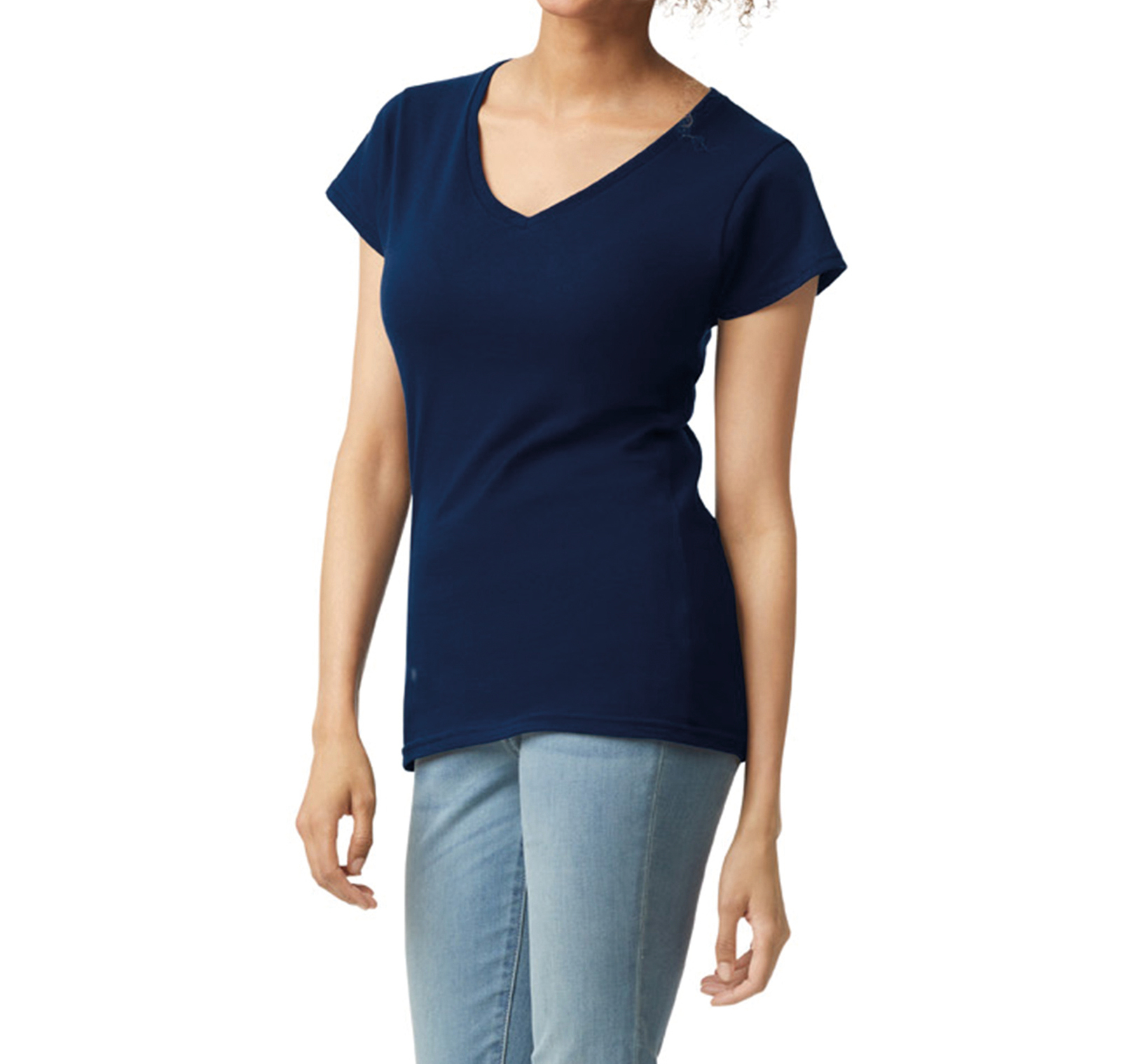 Miniature 13 pour T-shirt femme col v Softstyle