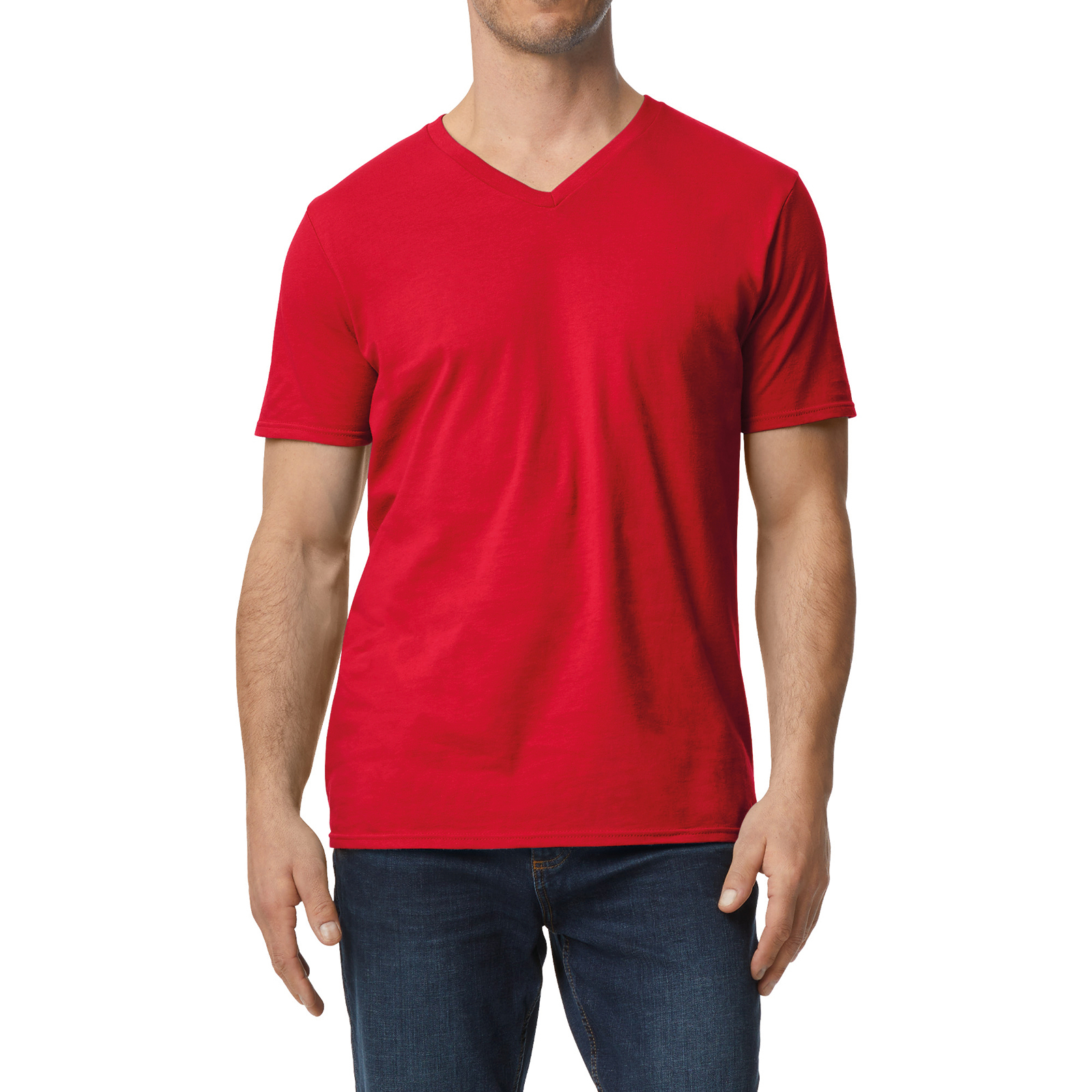 Miniature 17 pour T-shirt homme col v Softstyle