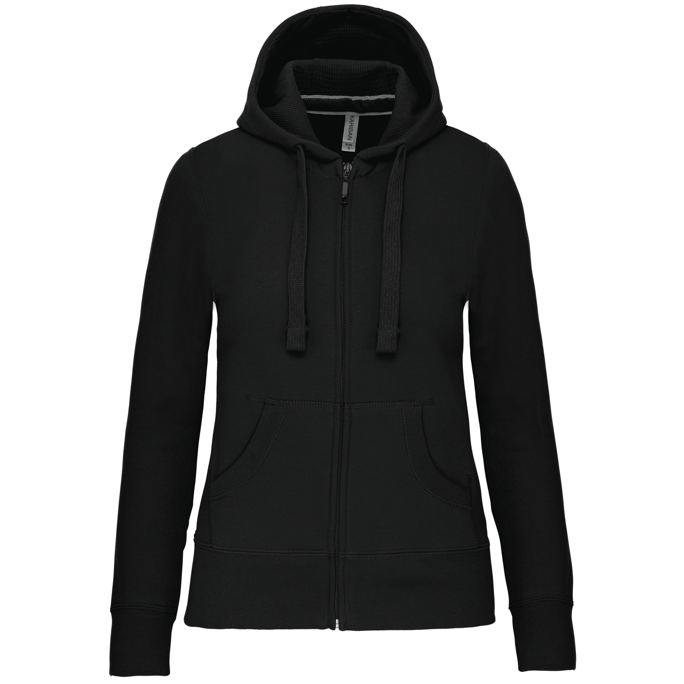 Miniature 9 pour Sweat-shirt zippé capuche femme