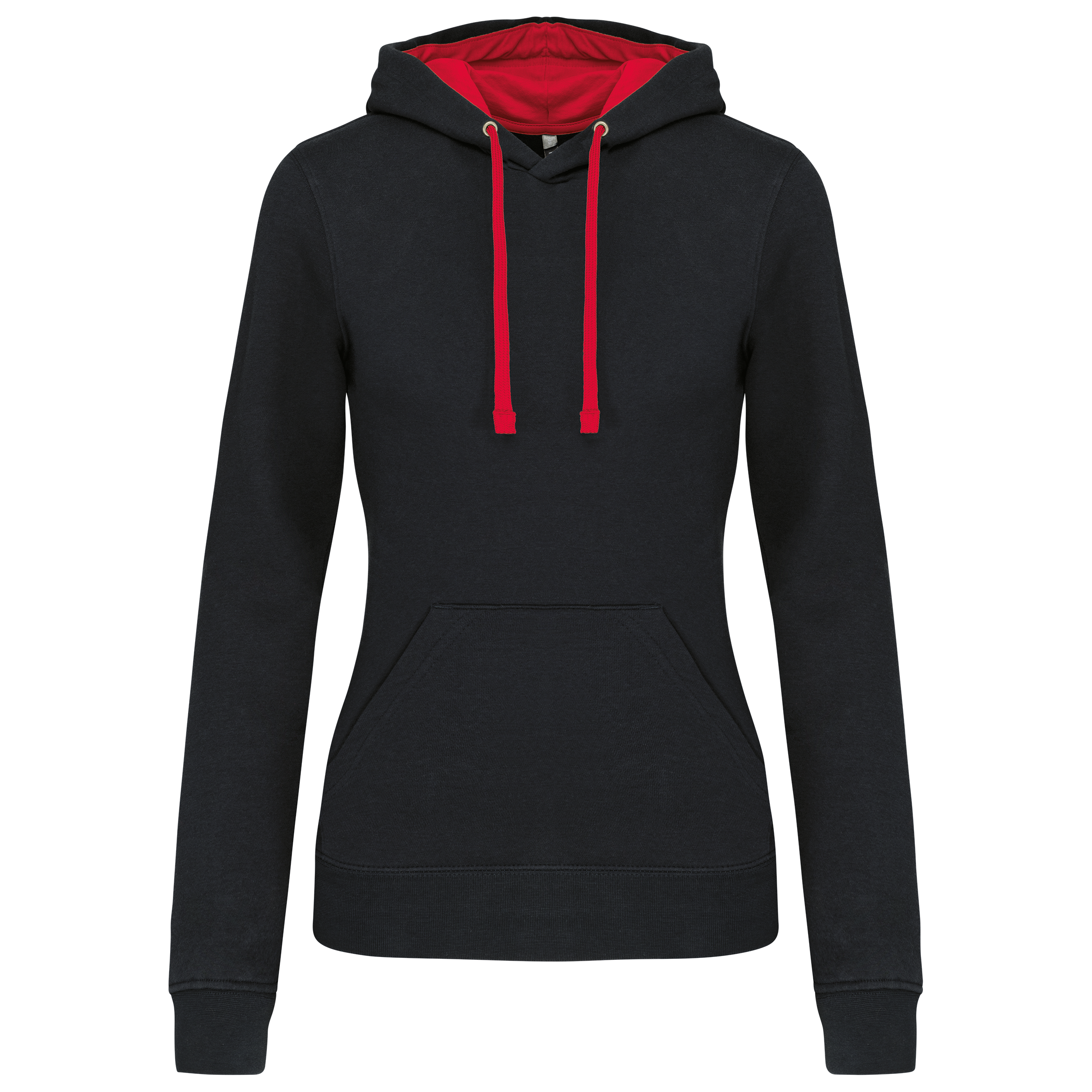 Miniature 10 pour Sweat-shirt capuche contrastée femme