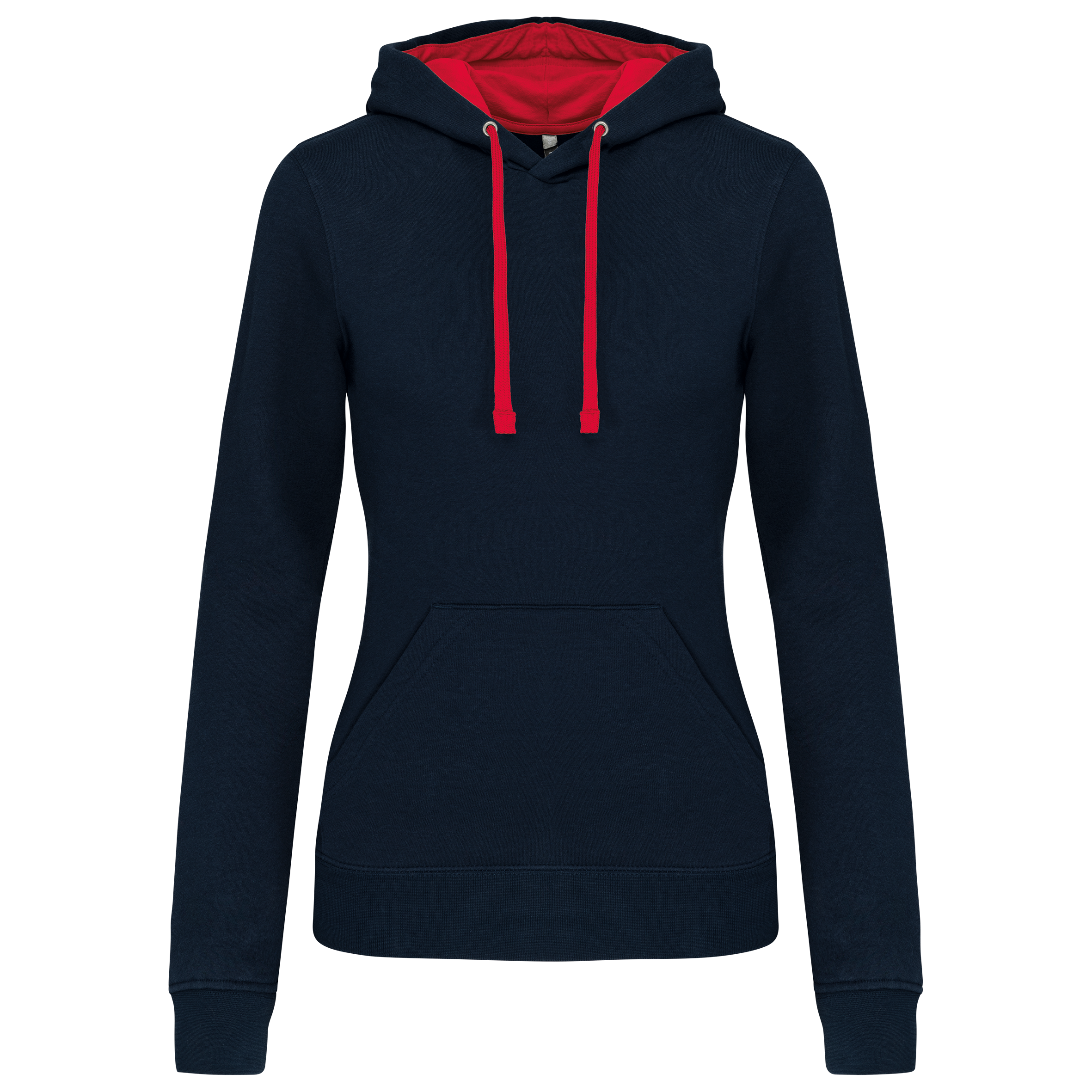 Miniature 18 pour Sweat-shirt capuche contrastée femme