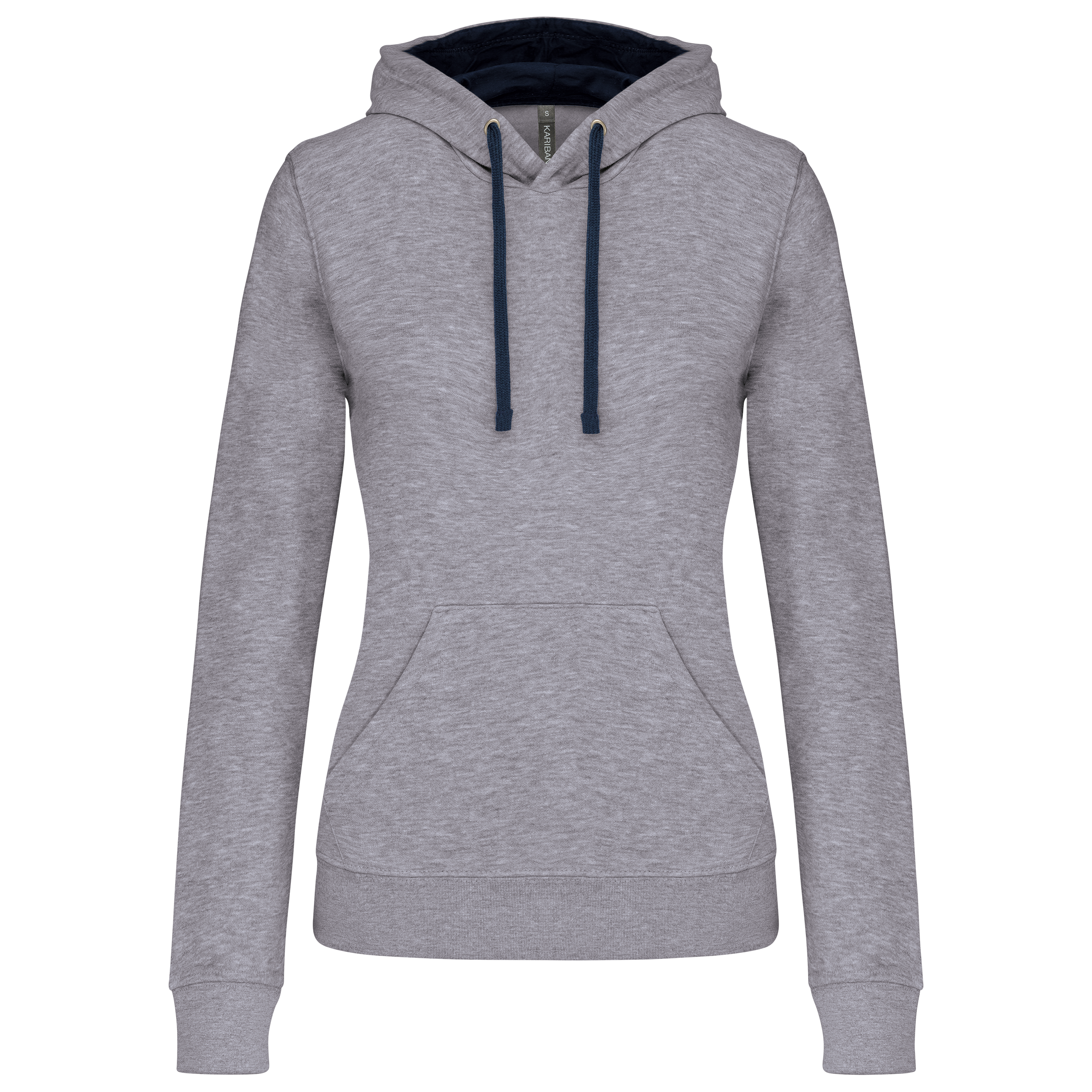 Miniature 20 pour Sweat-shirt capuche contrastée femme